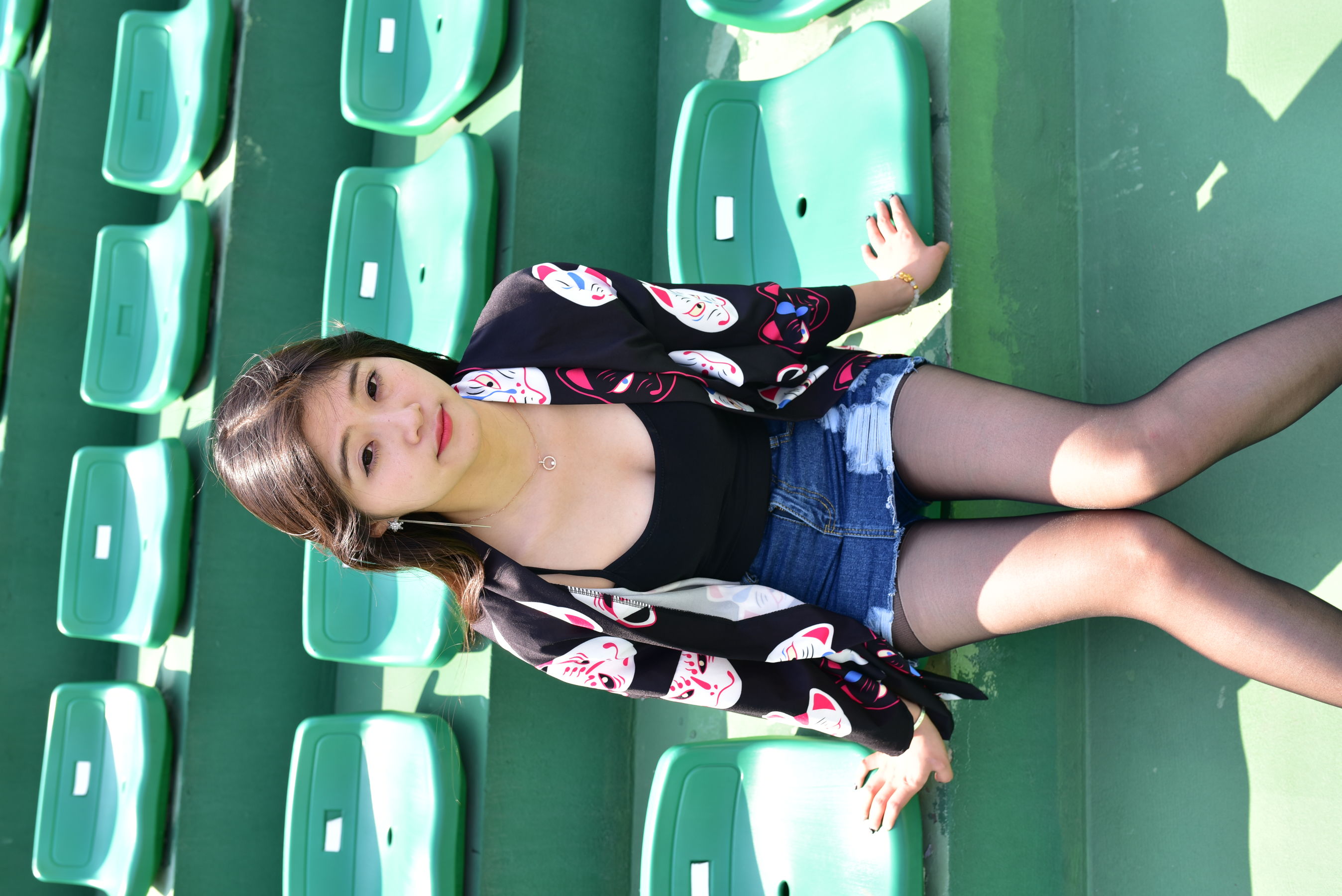 No.248 操场牛仔裙黑丝-图4