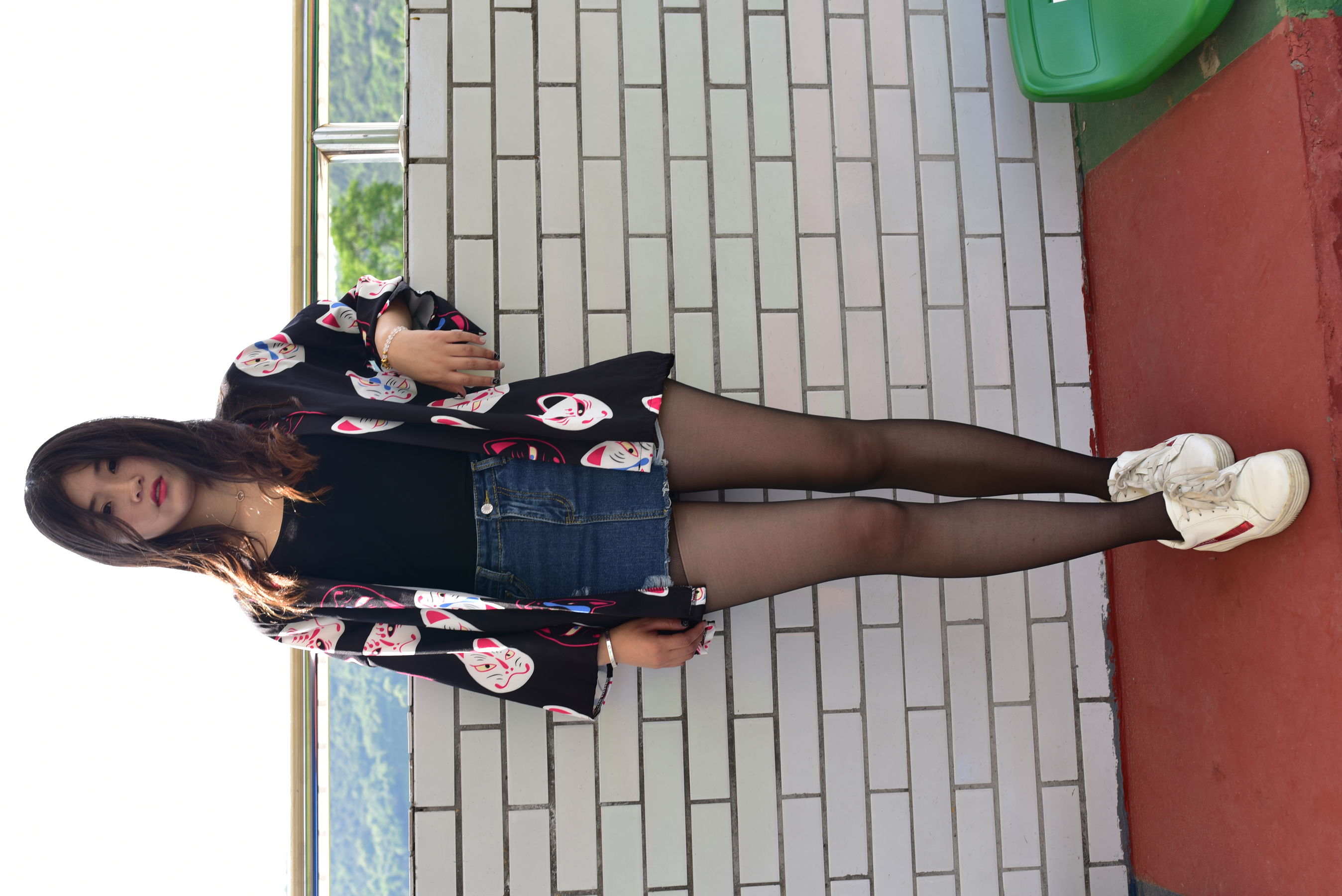 No.248 操场牛仔裙黑丝-图5