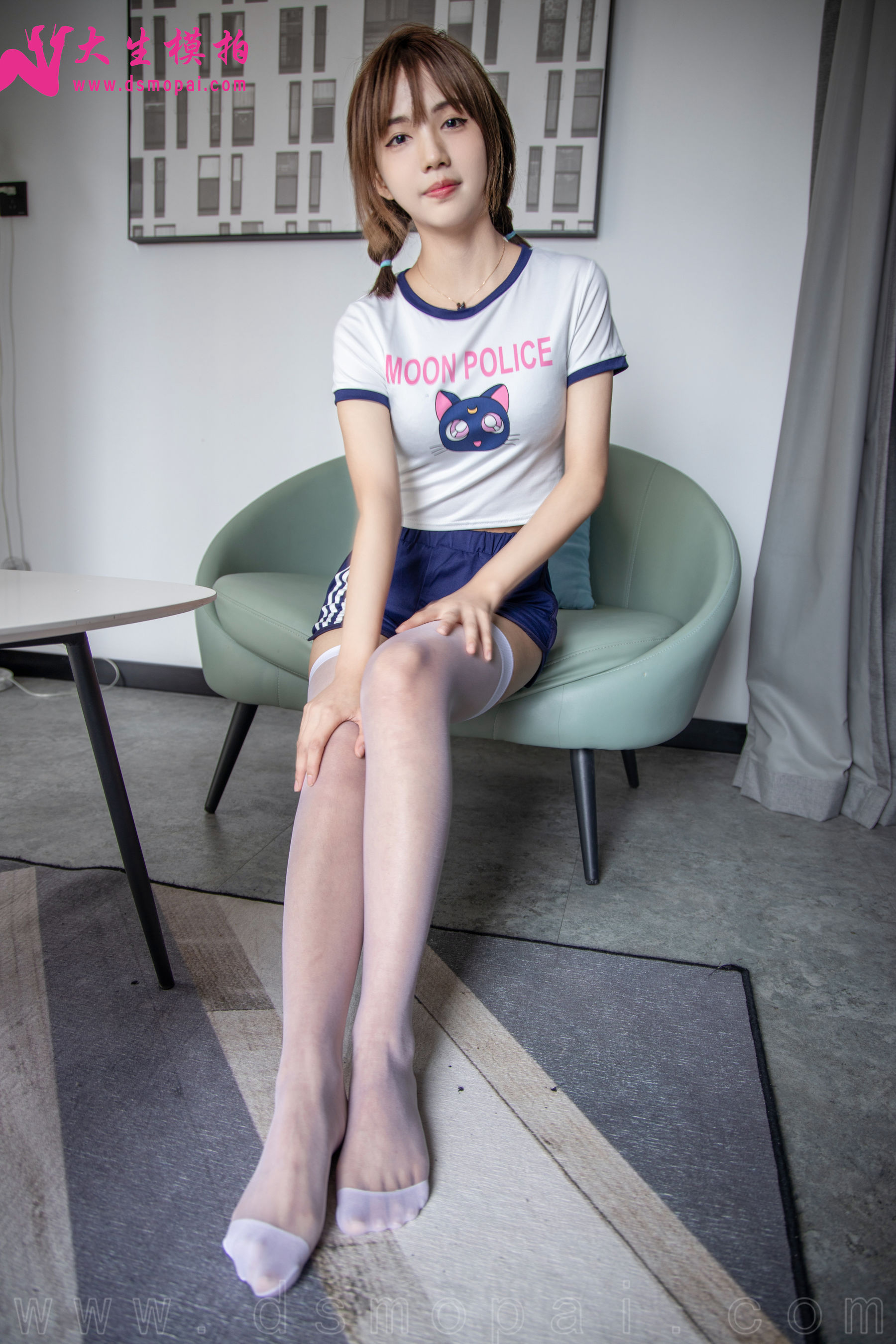 No.254 肖敏 长筒白丝-图0