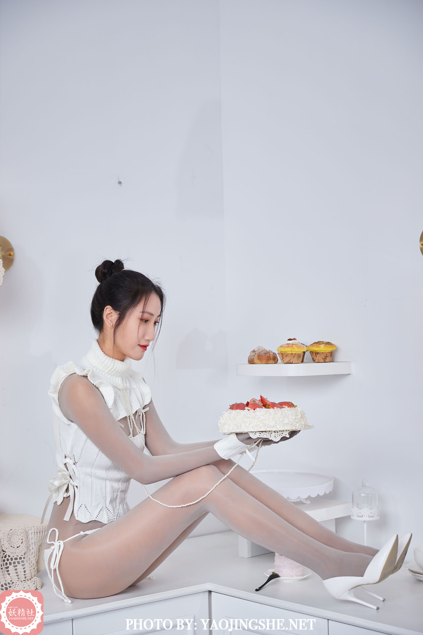 B2107 思文 连身五指袜小公主-图11