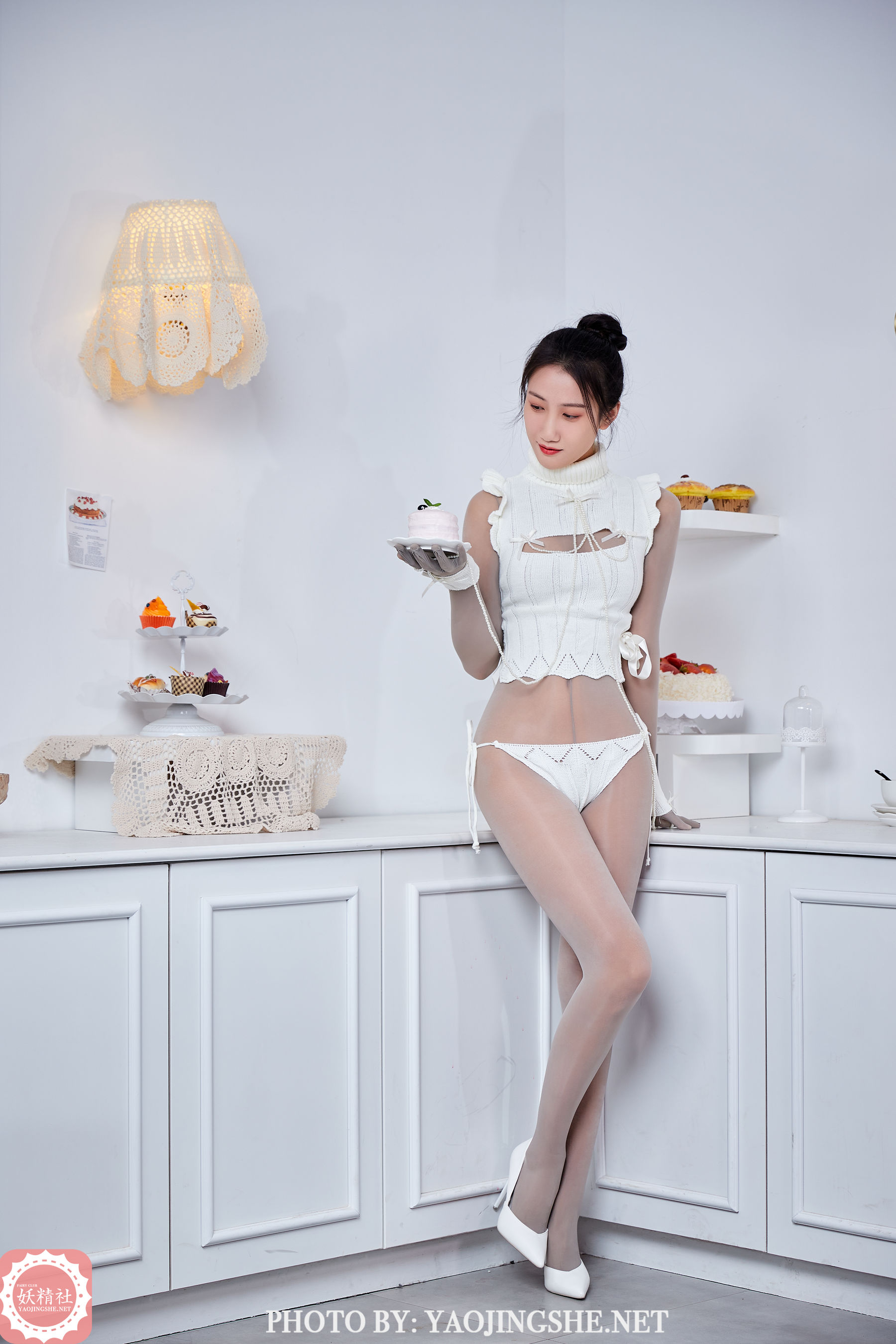 B2107 思文 连身五指袜小公主-图4