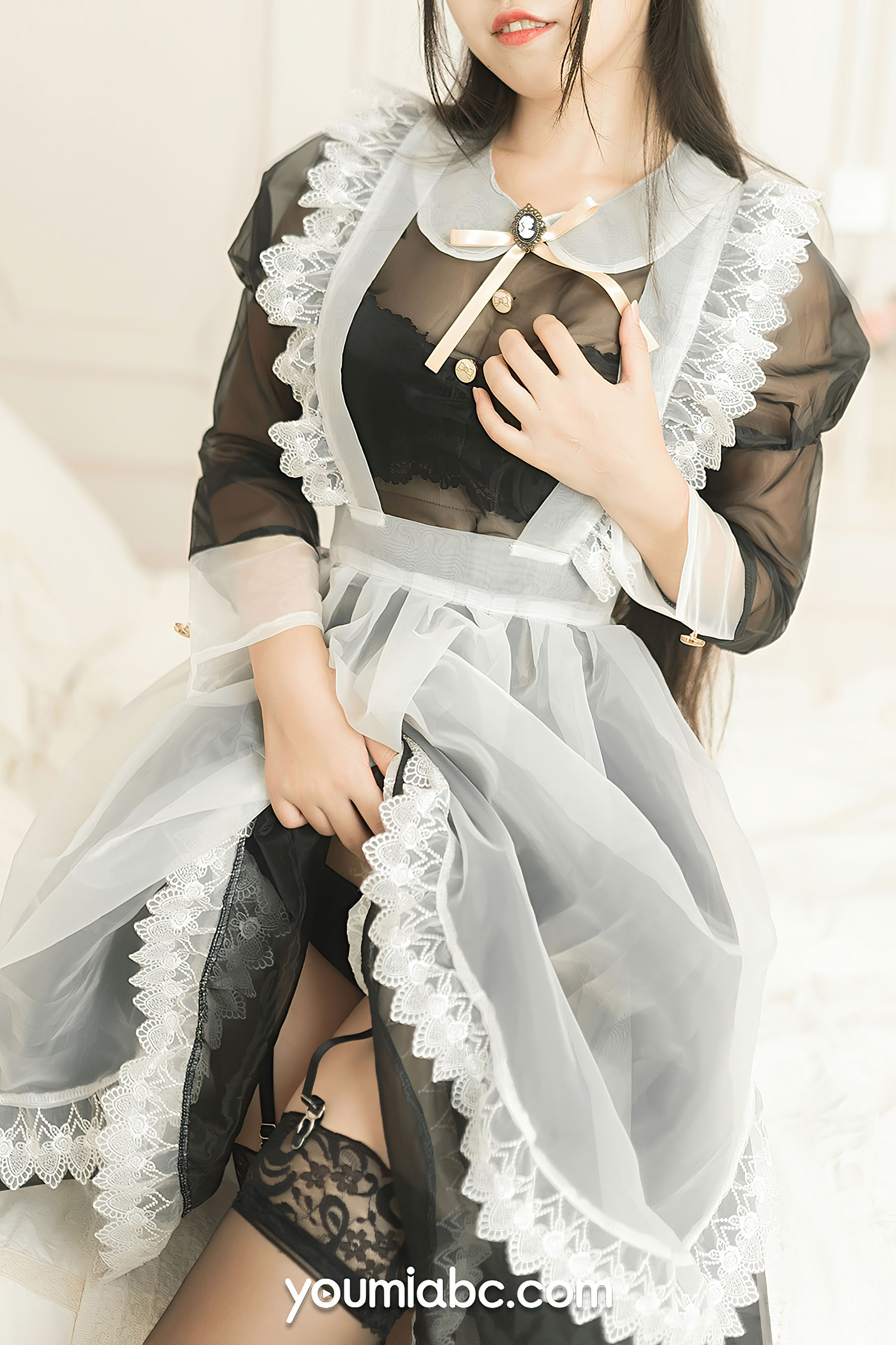 呆猫 黑丝猫娘女仆-图8