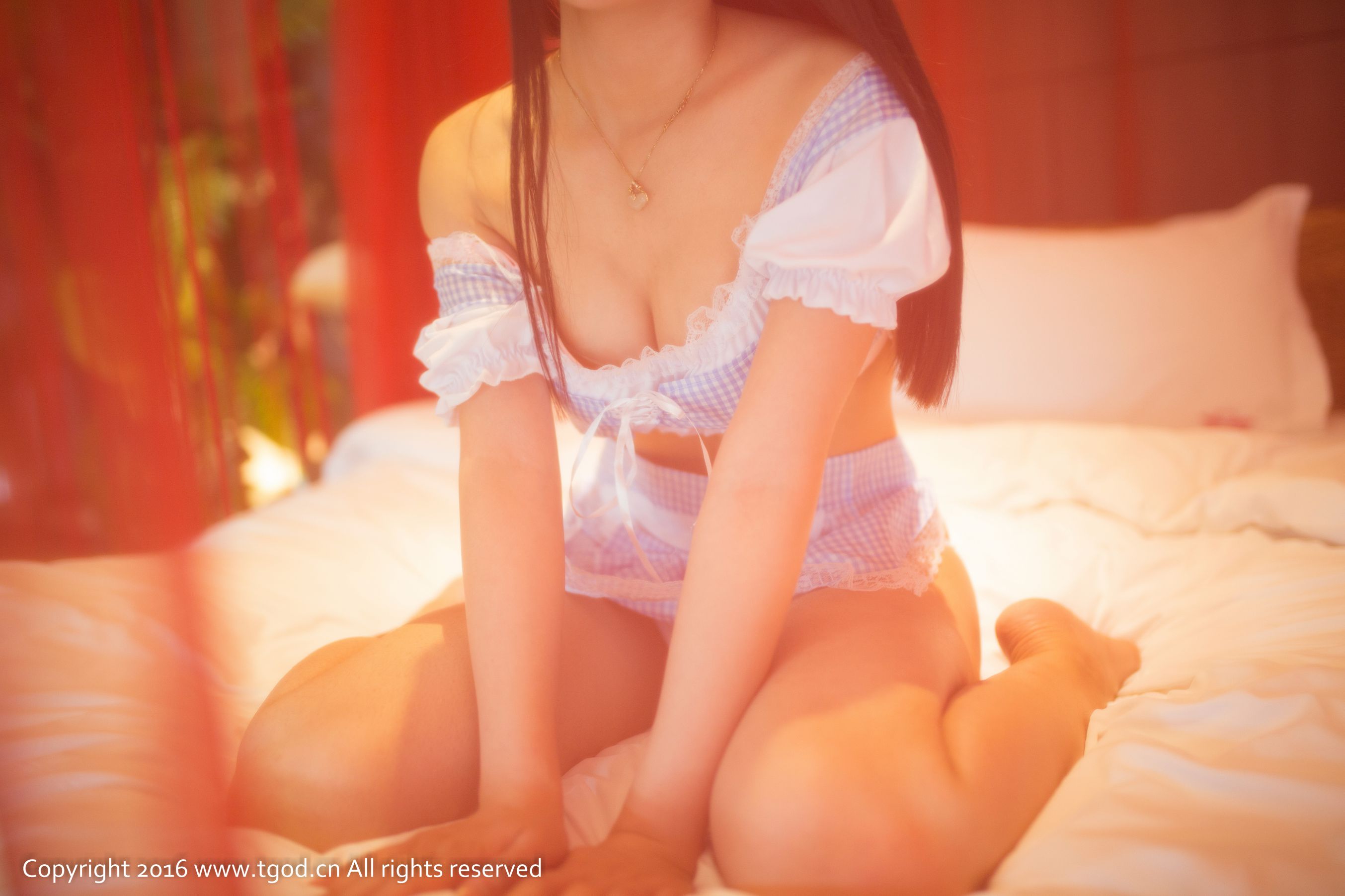 Miko《性感女仆、蕾丝翘臀诱惑》-图21