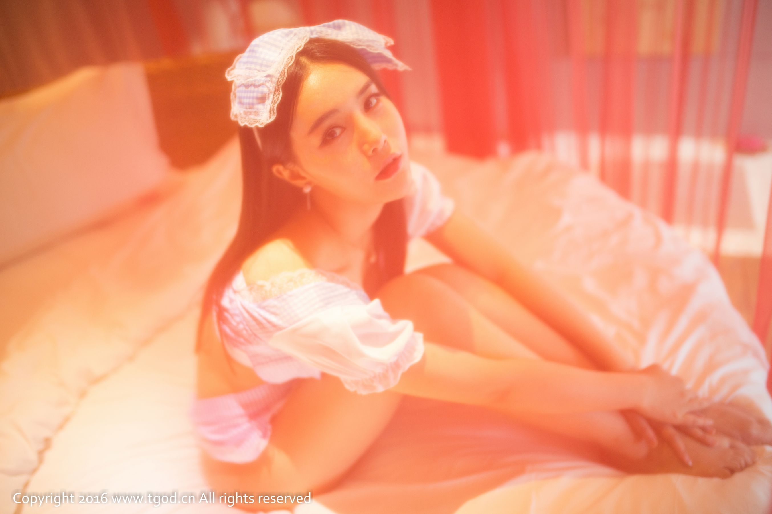 Miko《性感女仆、蕾丝翘臀诱惑》-图29