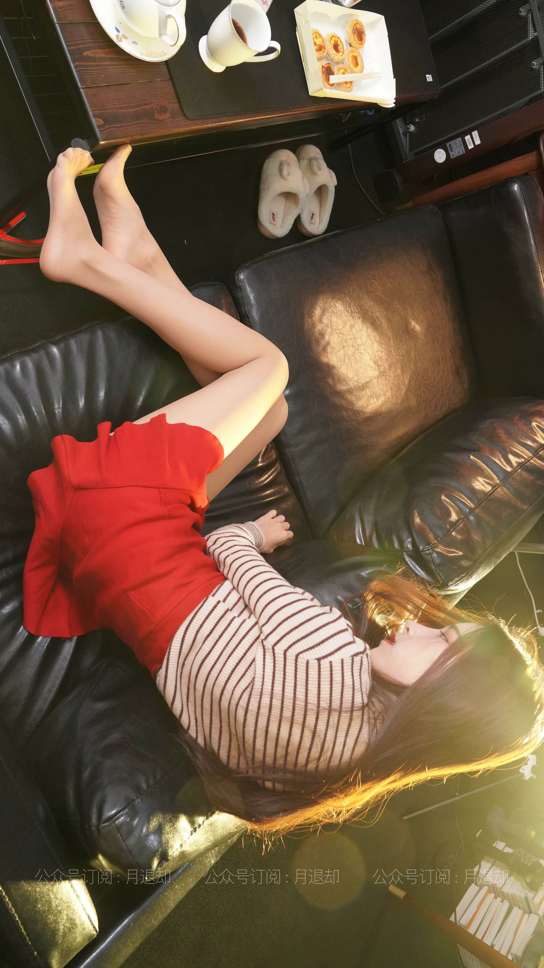 021 梅子 肉丝红裙-图72