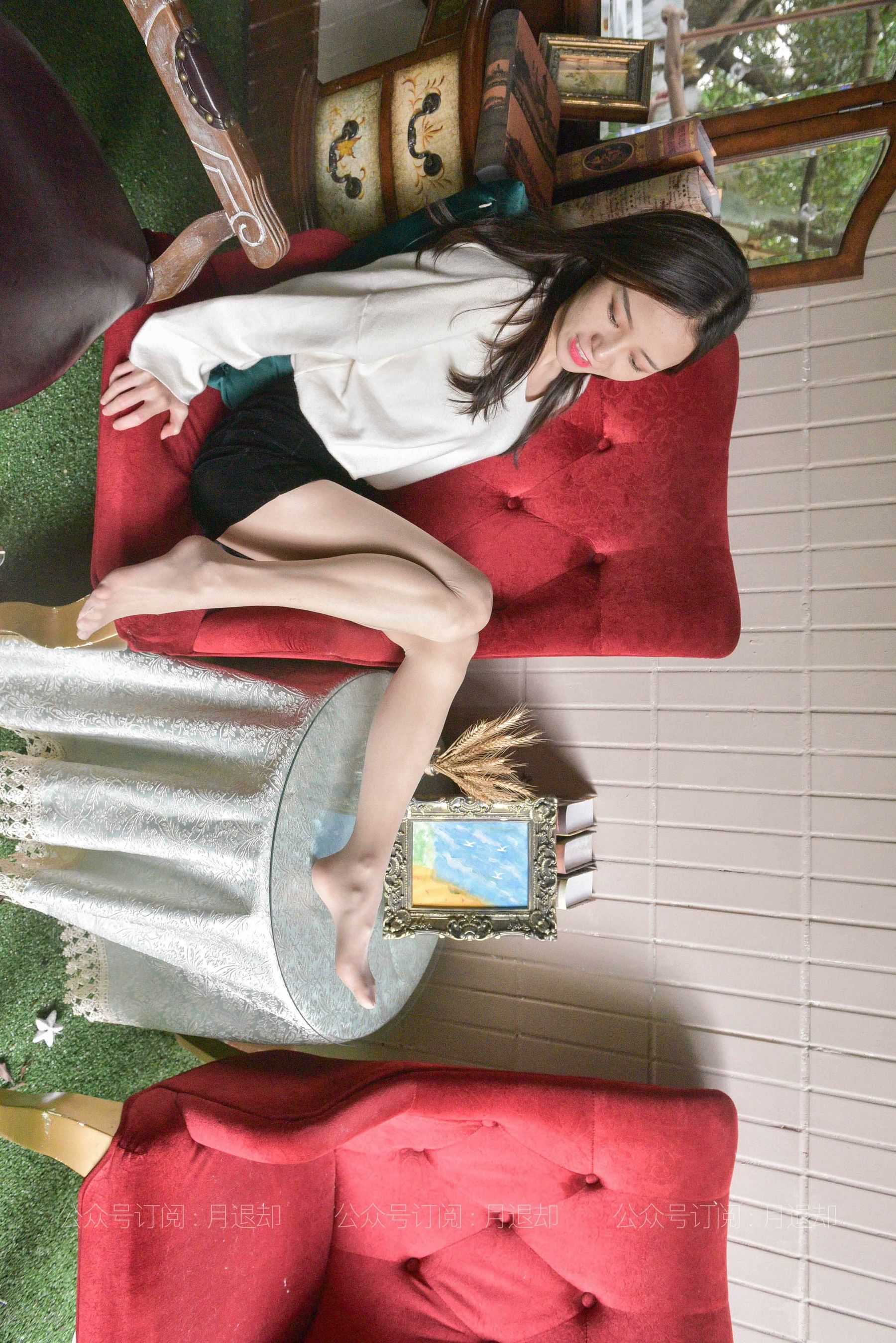 022 小六 红椅上舞蹈的肉丝-图35