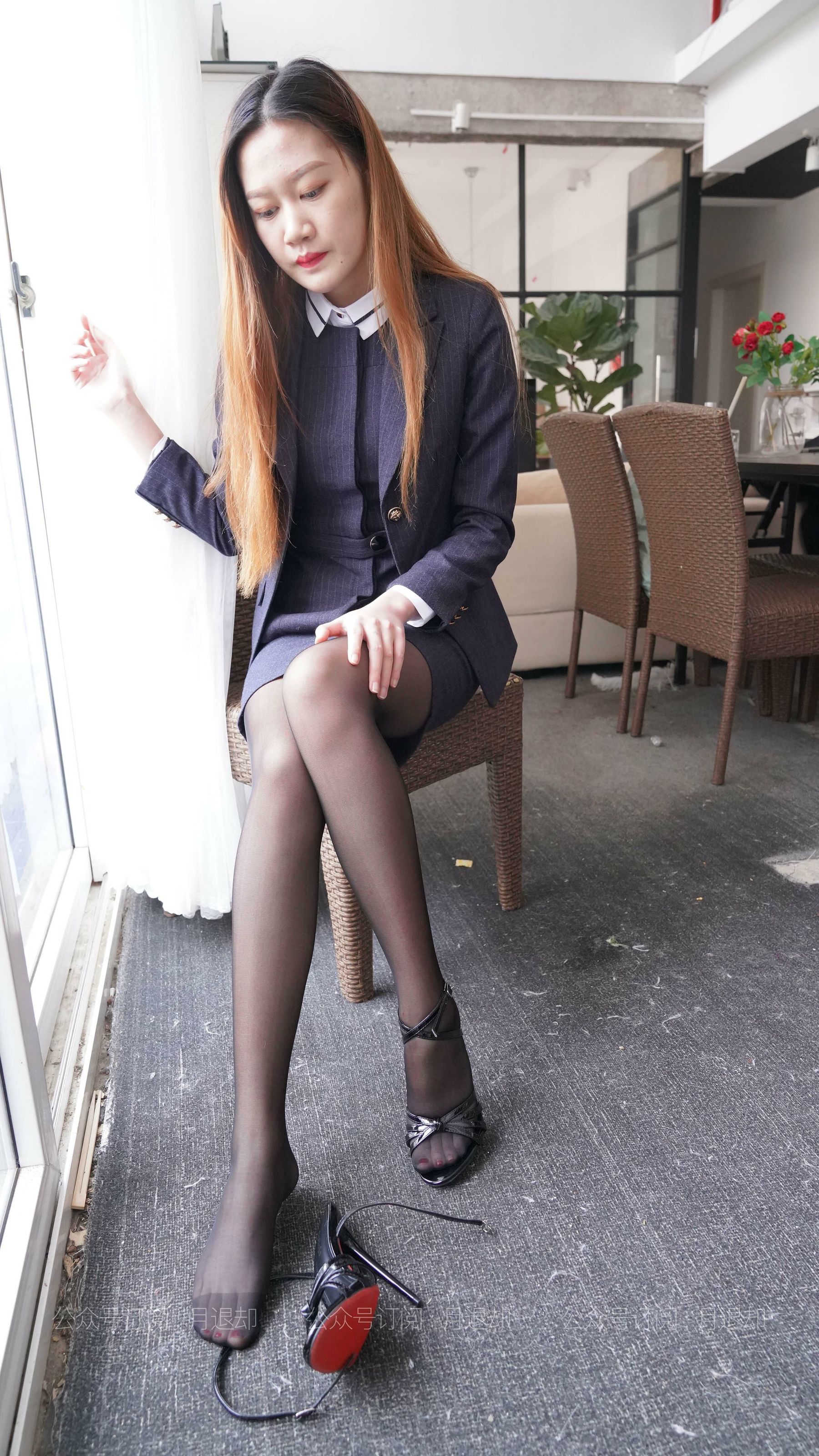 027 芊芊 黑丝职业装-图39