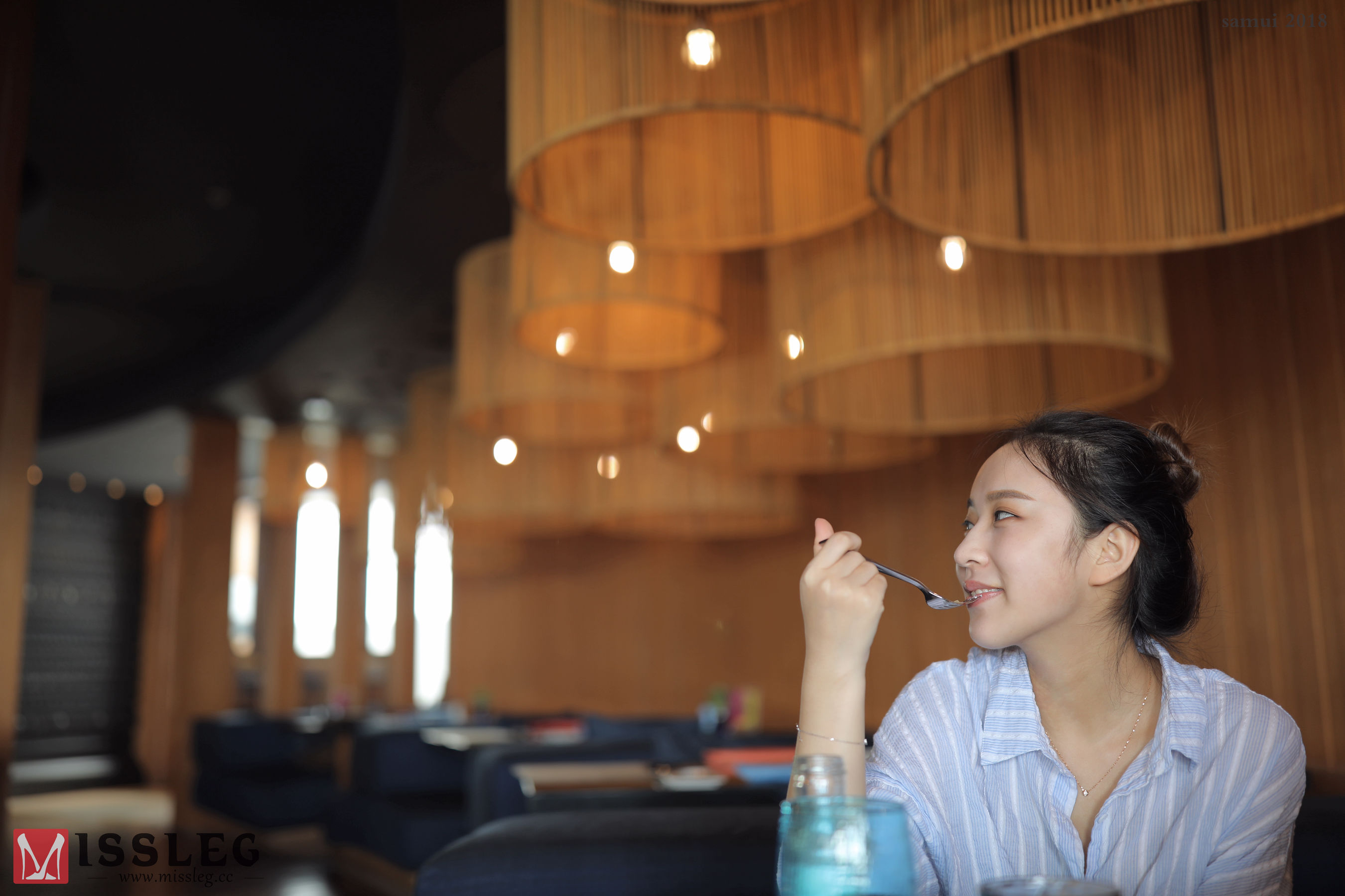 苏梅岛旅拍众筹系列 L001 乔依琳 牛仔短裤-图0