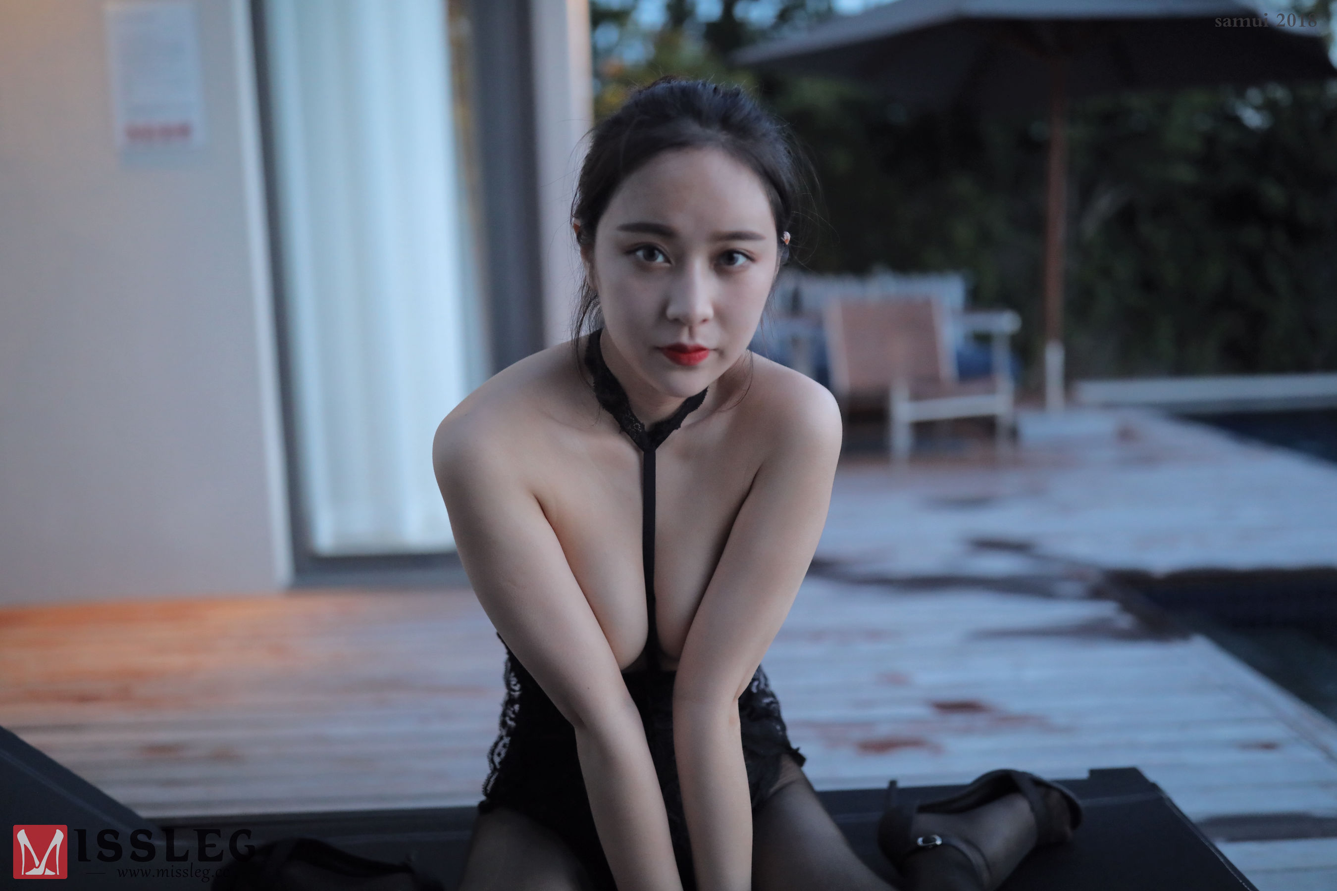 苏梅岛旅拍众筹系列 L003 乔依琳 黑色连体-图45