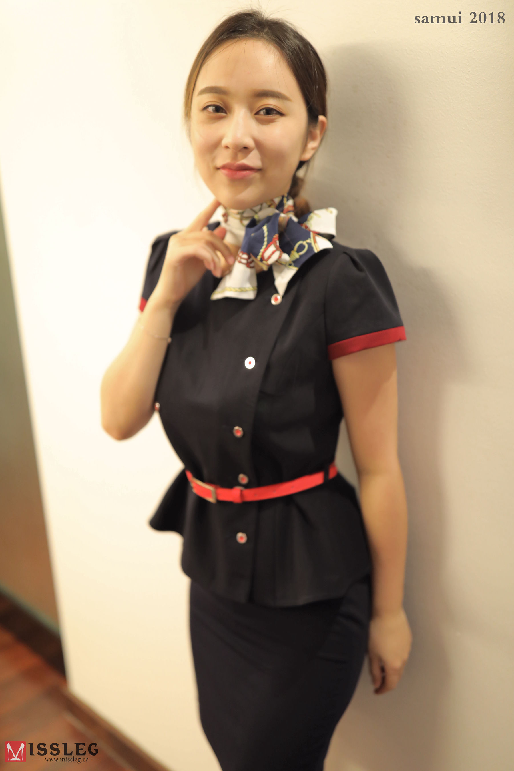 苏梅岛旅拍众筹系列 L005 乔依琳 蛇皮连体空姐旗袍-图28