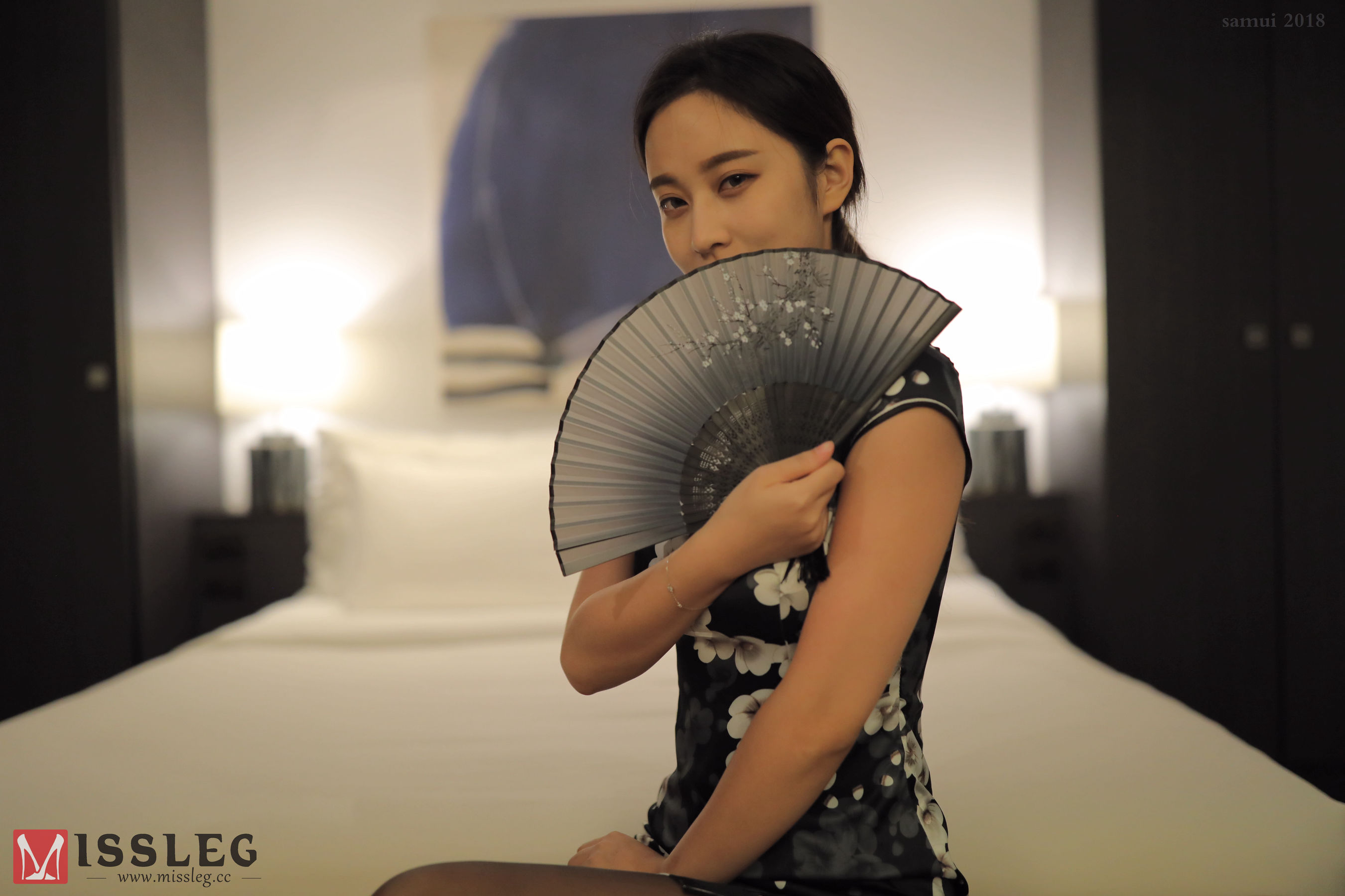 苏梅岛旅拍众筹系列 L005 乔依琳 蛇皮连体空姐旗袍-图37