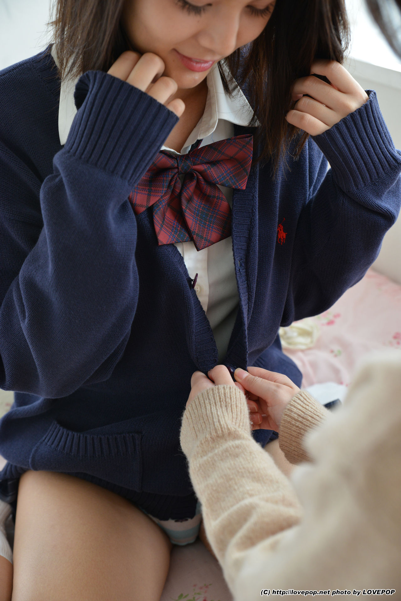 Tsubasa Akimoto 秋本翼&Ria Sato 佐藤理亜 Uniform cardigan - PPV-图50