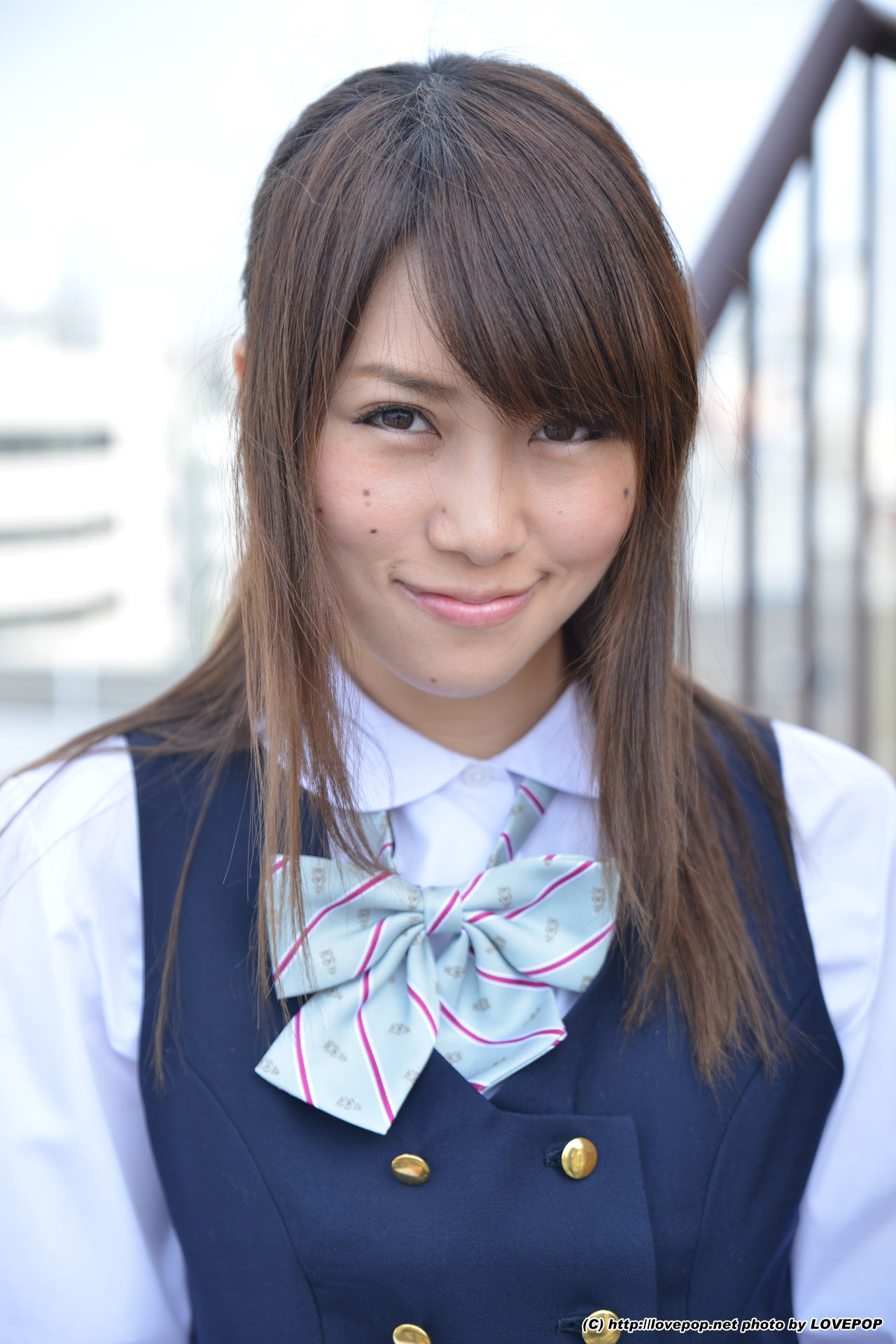 Yamaguchi Ayaka 山口彩加 Stairway Voyeur T-back! ! Uniform vest - PPV-图37