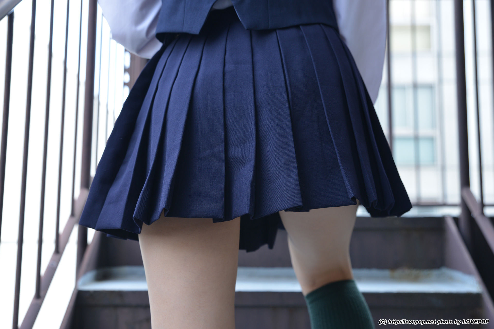 Yamaguchi Ayaka 山口彩加 Stairway Voyeur T-back! ! Uniform vest - PPV-图5