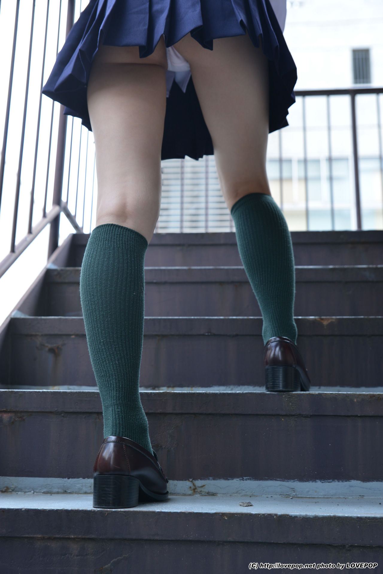 Yamaguchi Ayaka 山口彩加 Stairway Voyeur T-back! ! Uniform vest - PPV-图6