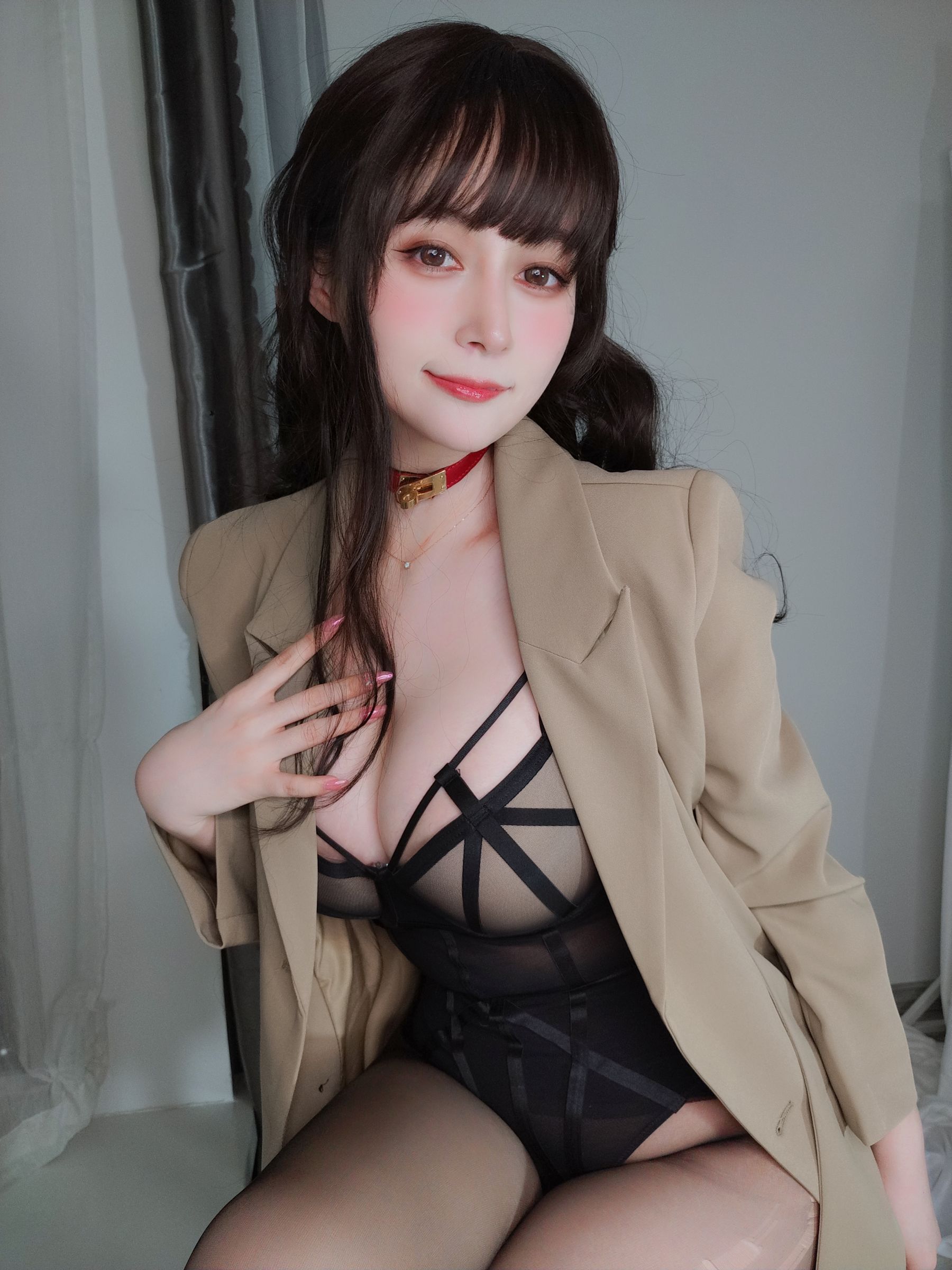 Coser小姐姐白银 - 黑丝OL情趣-图32