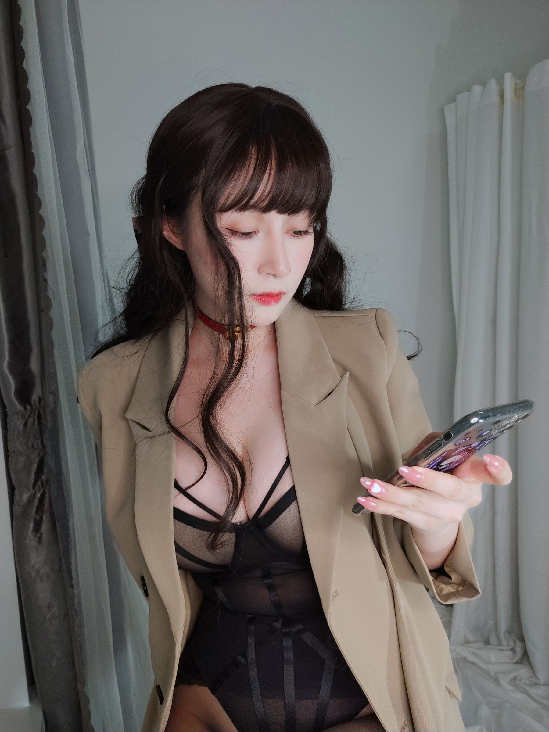 Coser小姐姐白银 - 黑丝OL情趣-图34