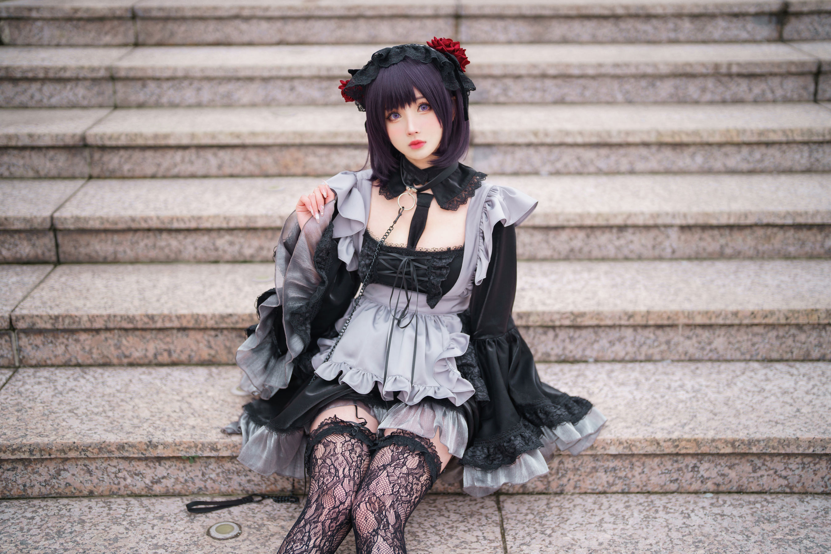 COS福利rioko凉凉子(肉扣热热子) - 黑江雫 漫展篇 海梦-图0