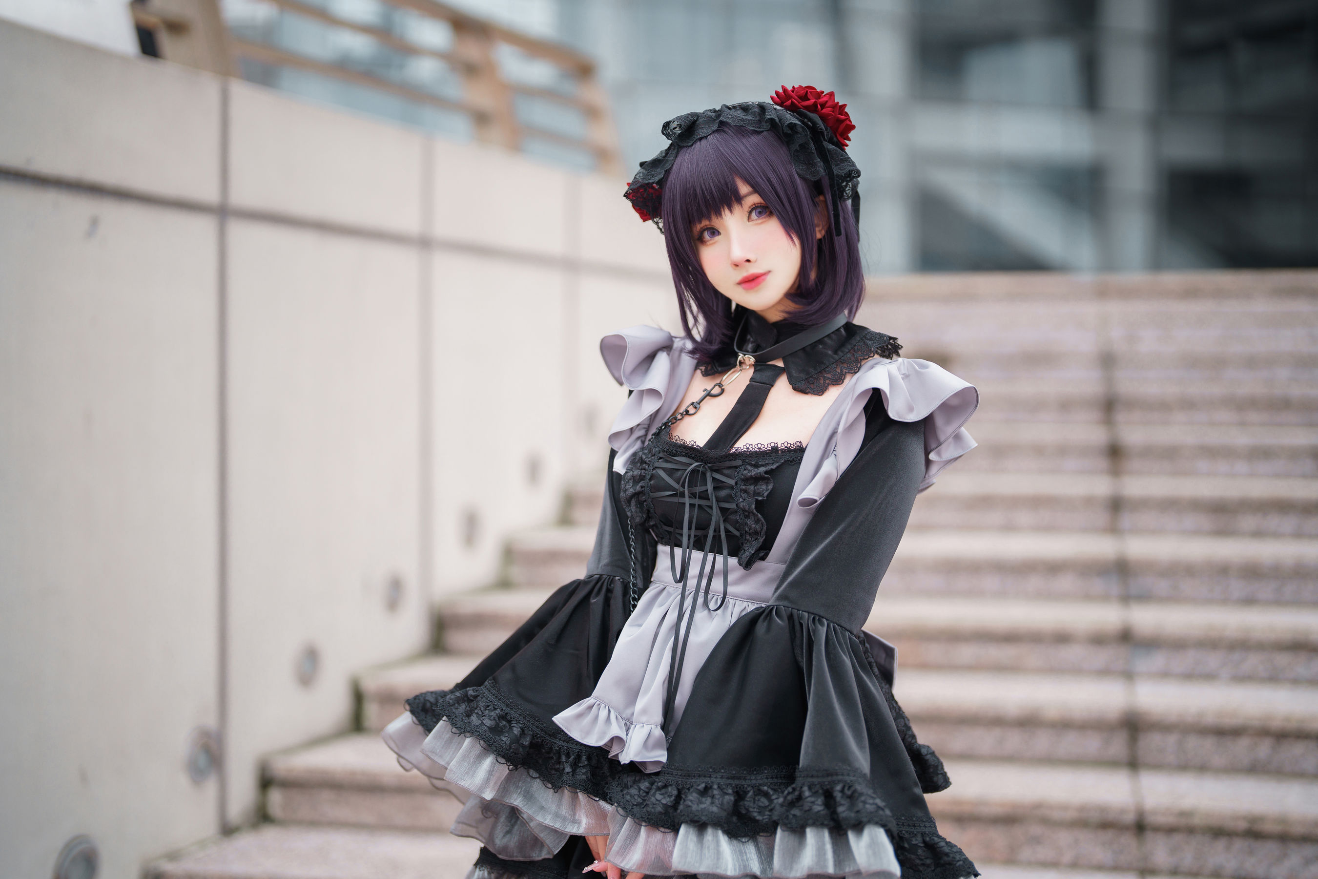 COS福利rioko凉凉子(肉扣热热子) - 黑江雫 漫展篇 海梦-图17