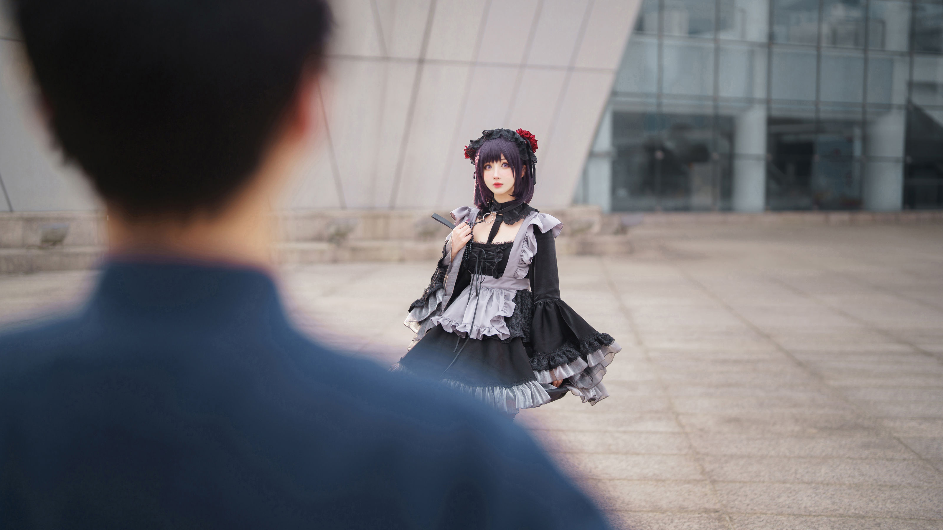 COS福利rioko凉凉子(肉扣热热子) - 黑江雫 漫展篇 海梦-图4