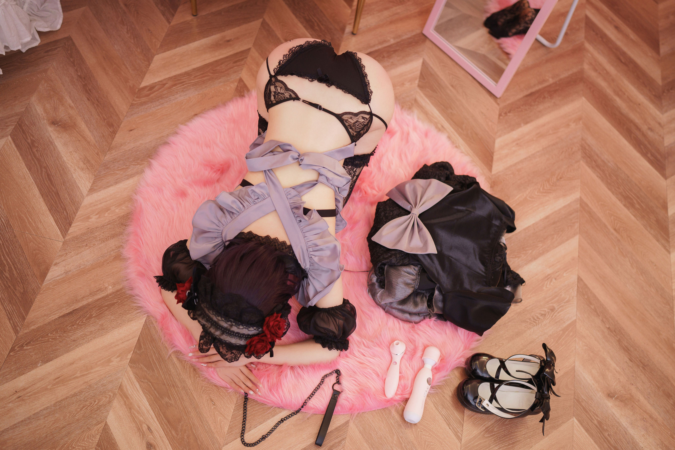 COS福利rioko凉凉子(肉扣热热子) - 黑江雫 耻辱俱乐部 小雫-图15