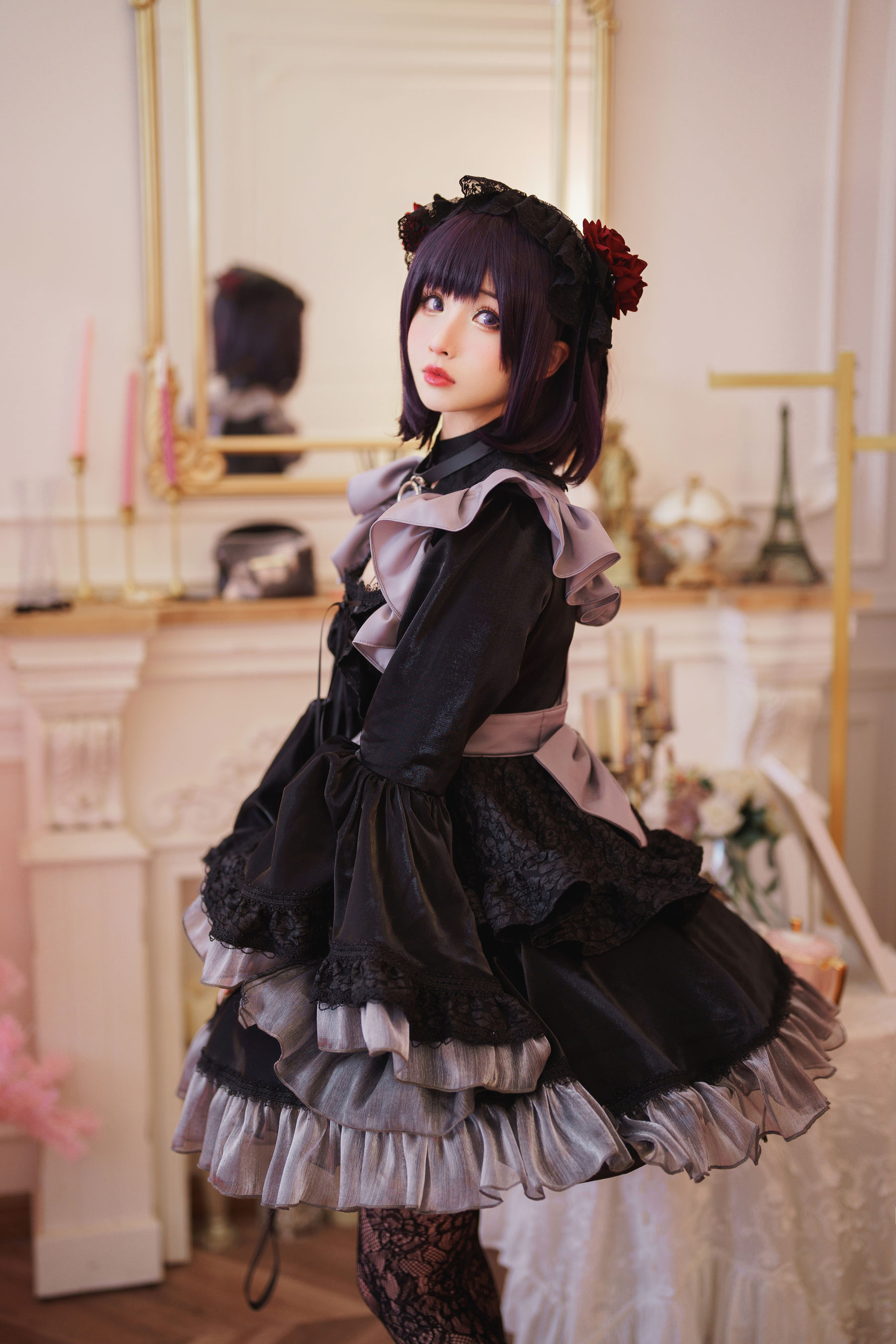 COS福利rioko凉凉子(肉扣热热子) - 黑江雫 耻辱俱乐部 小雫-图1