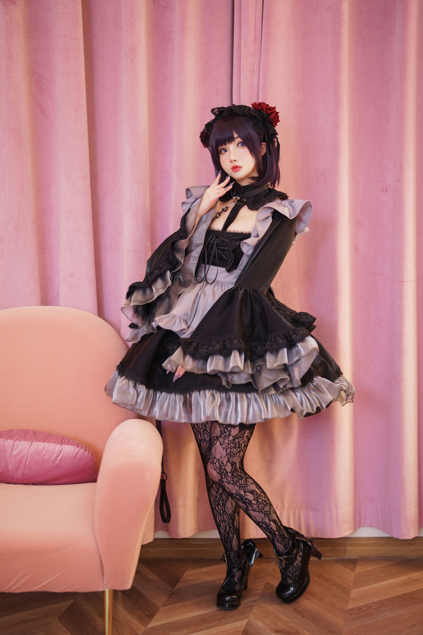 COS福利rioko凉凉子(肉扣热热子) - 黑江雫 耻辱俱乐部 小雫-图3