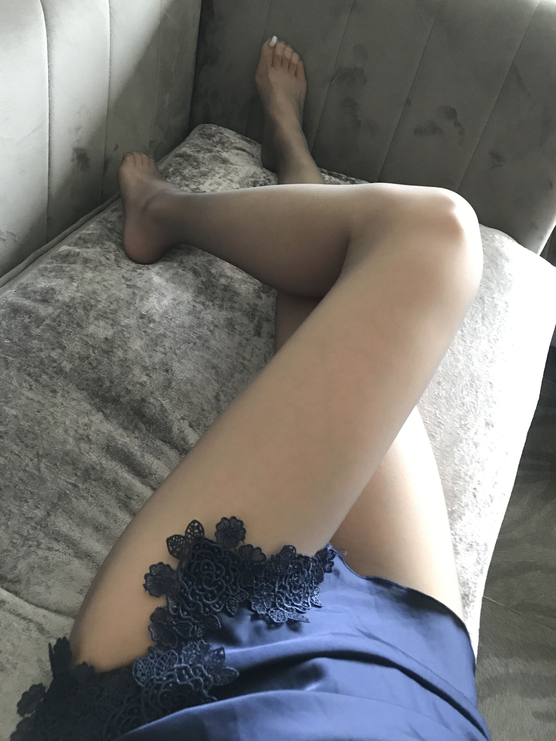 丝足博主麋鹿_Monroe 2020.07.04 梦幻蓝-图14