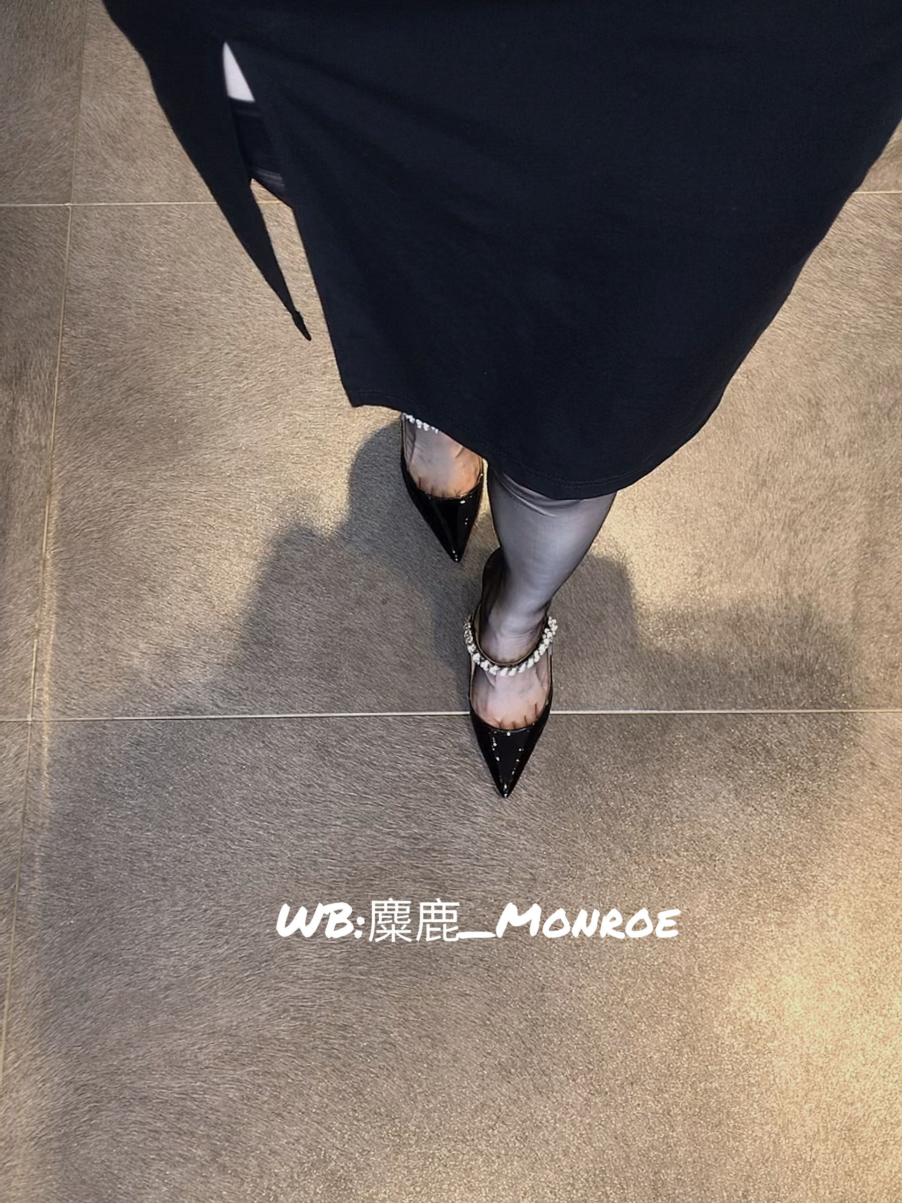 丝足博主麋鹿_Monroe 2020.07.12 黑色吊袜-图78