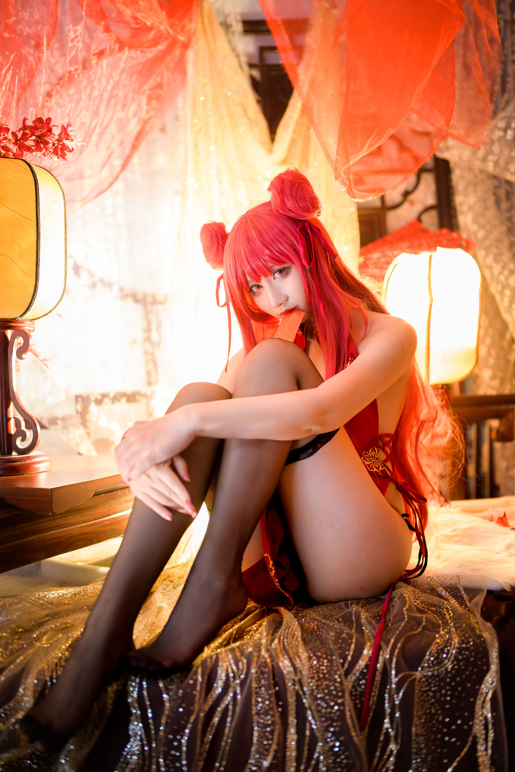 动漫博主九曲Jean - 碧蓝航线 加利索新春旗袍-图12