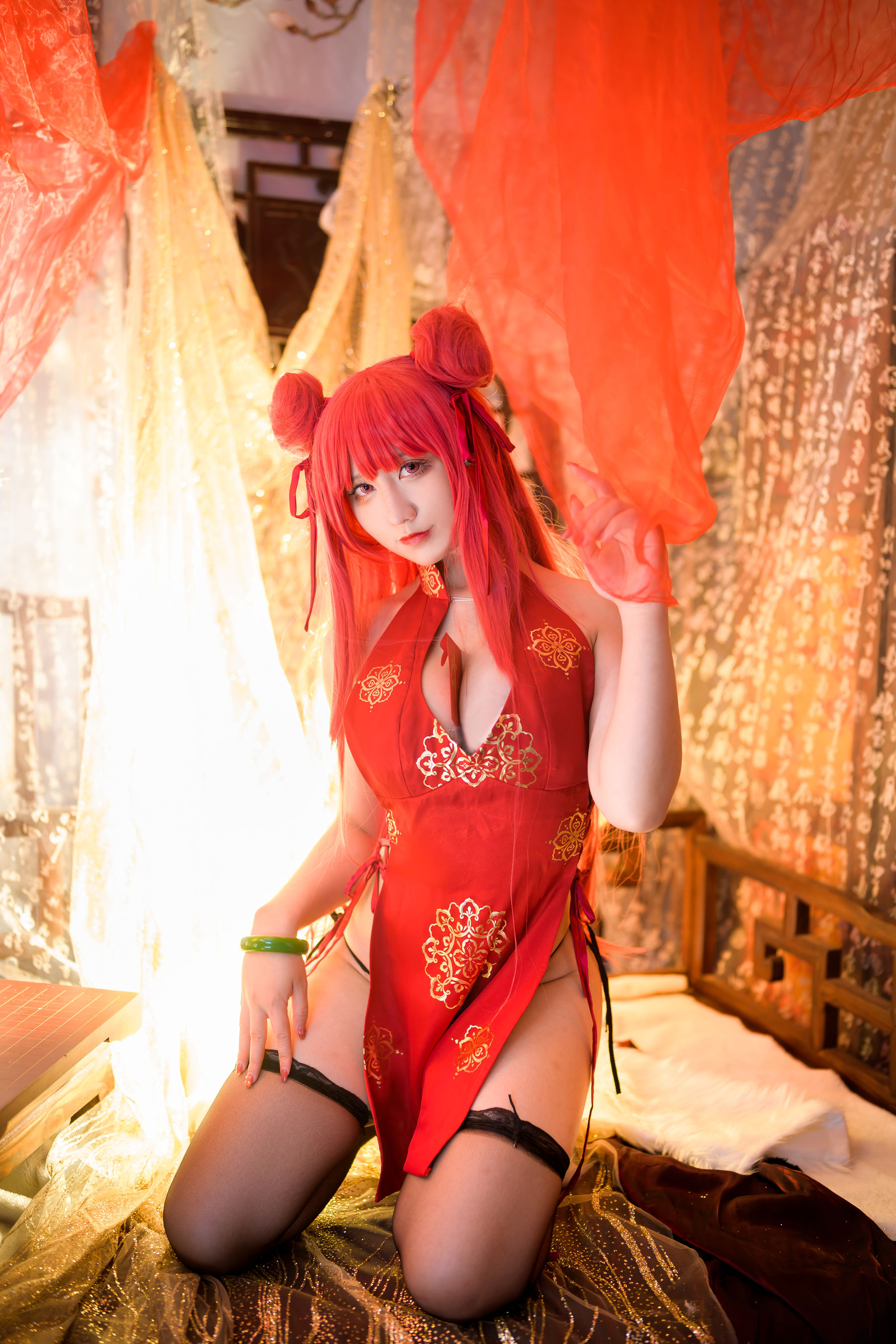 动漫博主九曲Jean - 碧蓝航线 加利索新春旗袍-图15