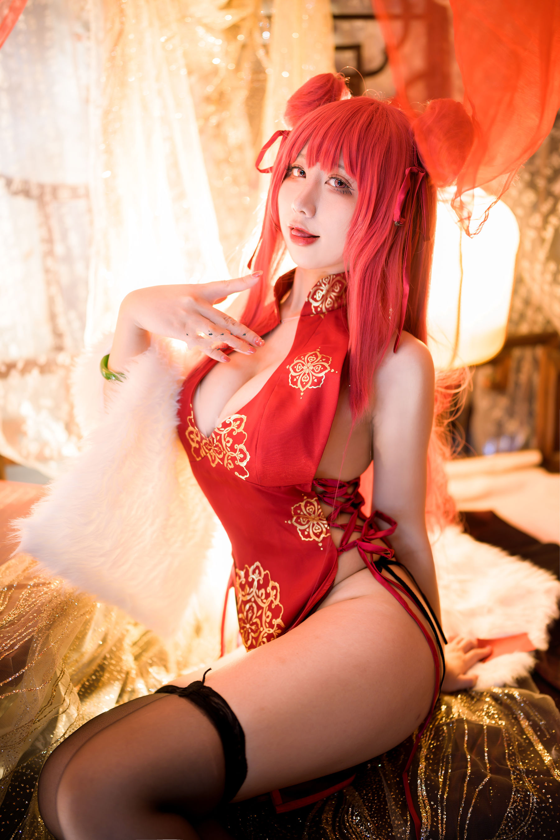 动漫博主九曲Jean - 碧蓝航线 加利索新春旗袍-图18