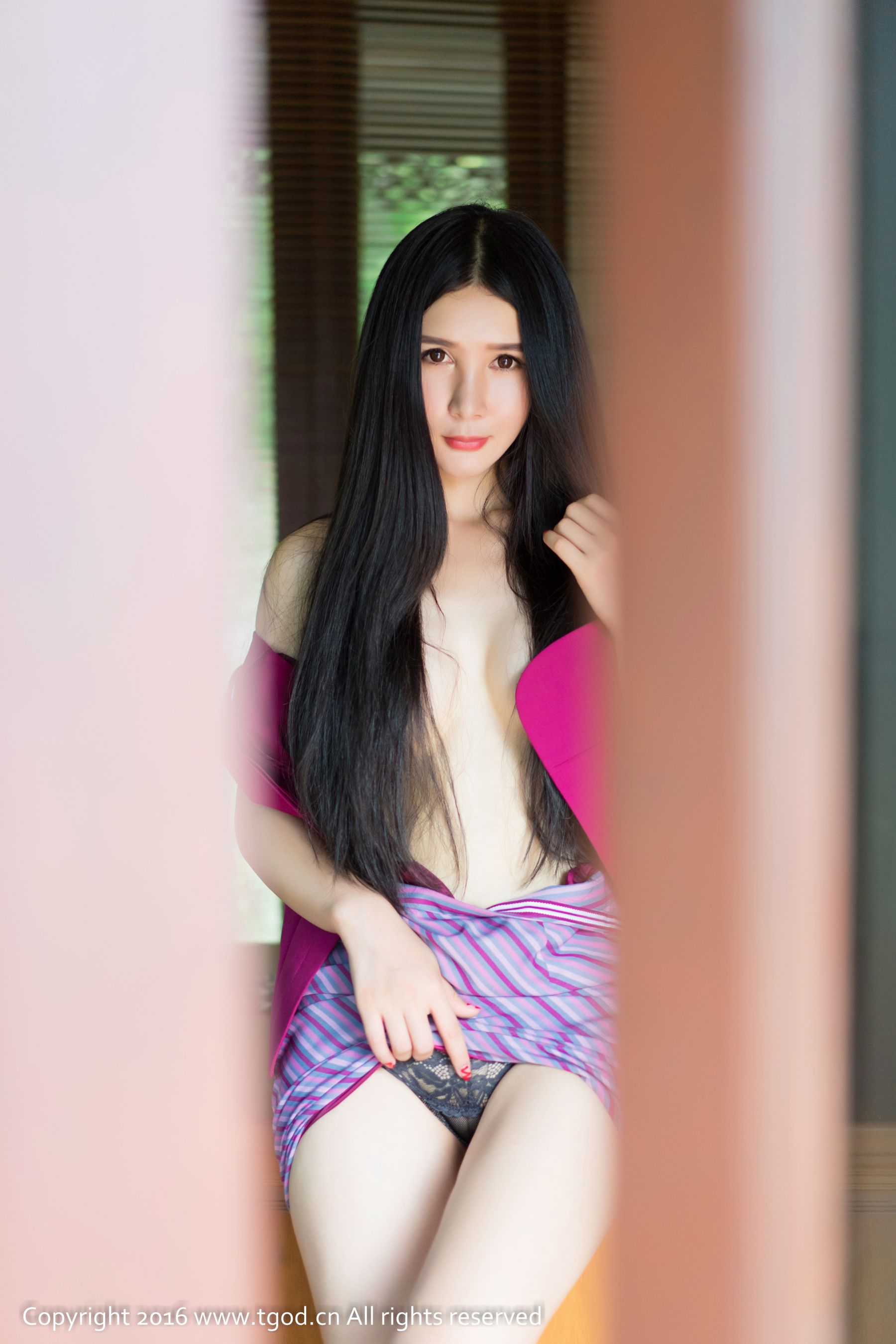 顾欣怡《透视蕾丝+空姐制服》-图22