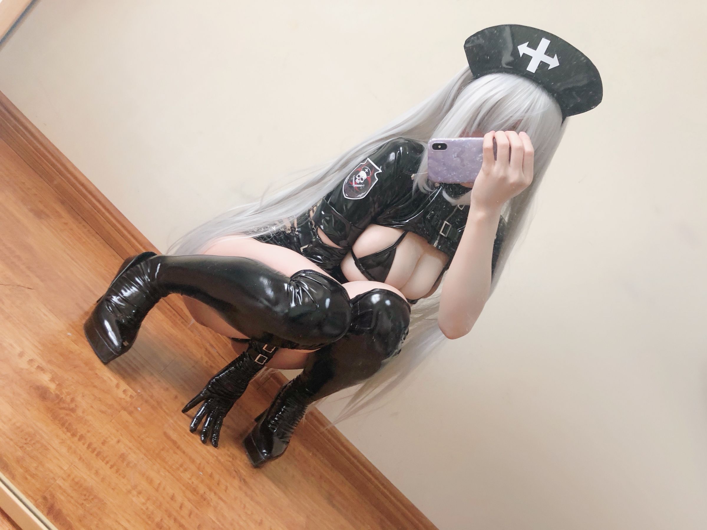 动漫博主小仓千代w - 暗黑护士自拍-图22