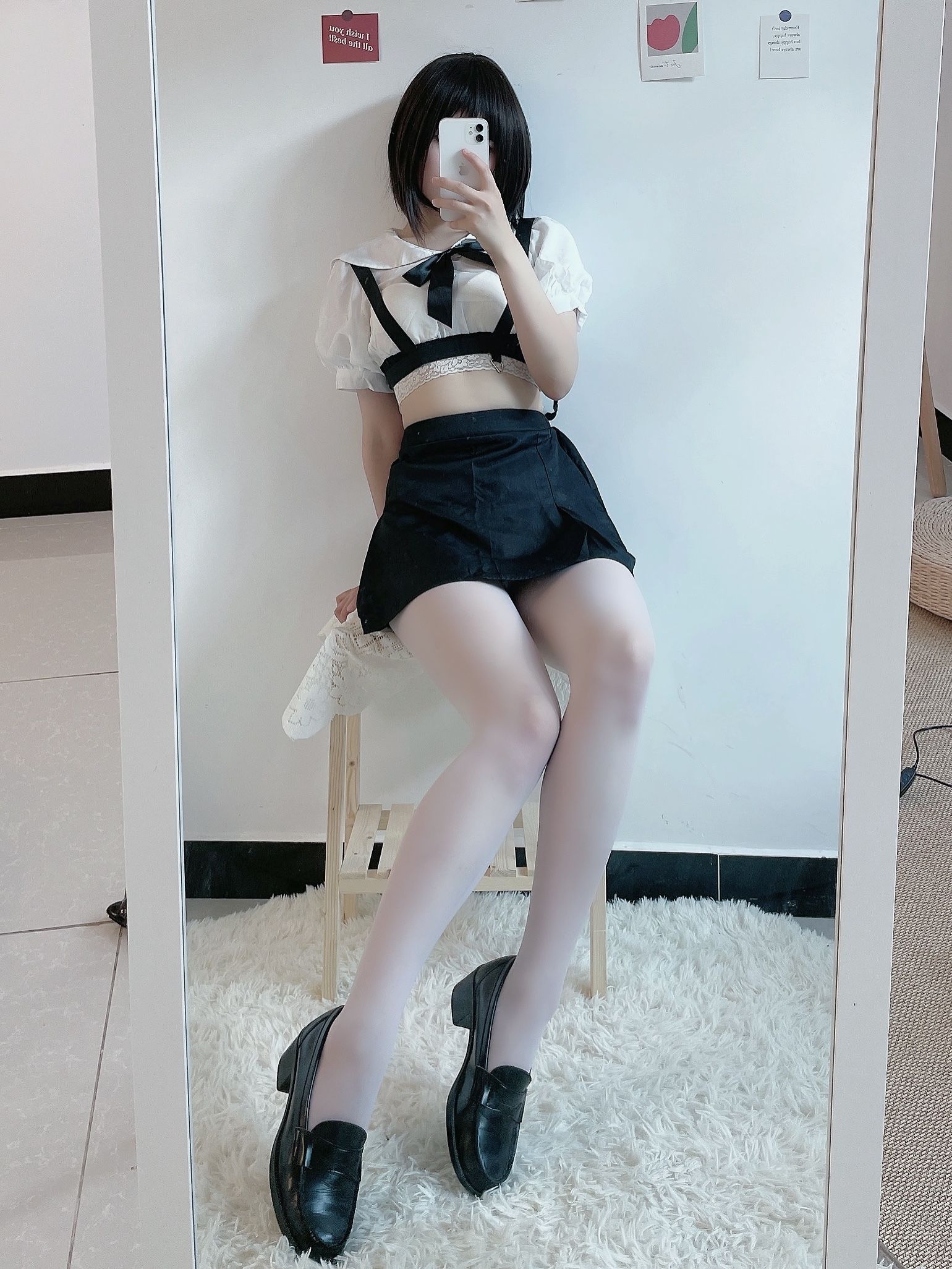 动漫博主田璐璐 - 白丝短裙-图10