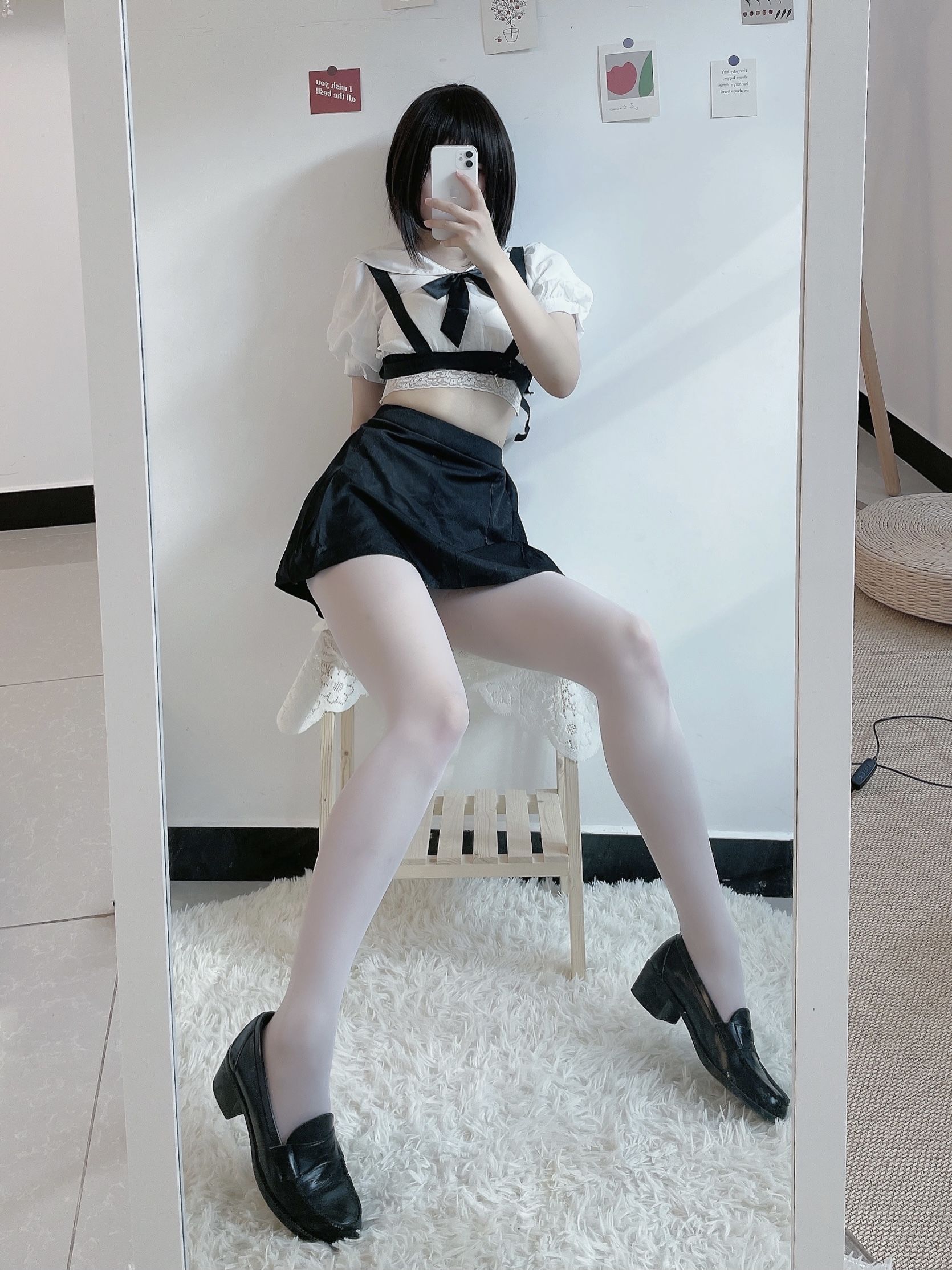 动漫博主田璐璐 - 白丝短裙-图12