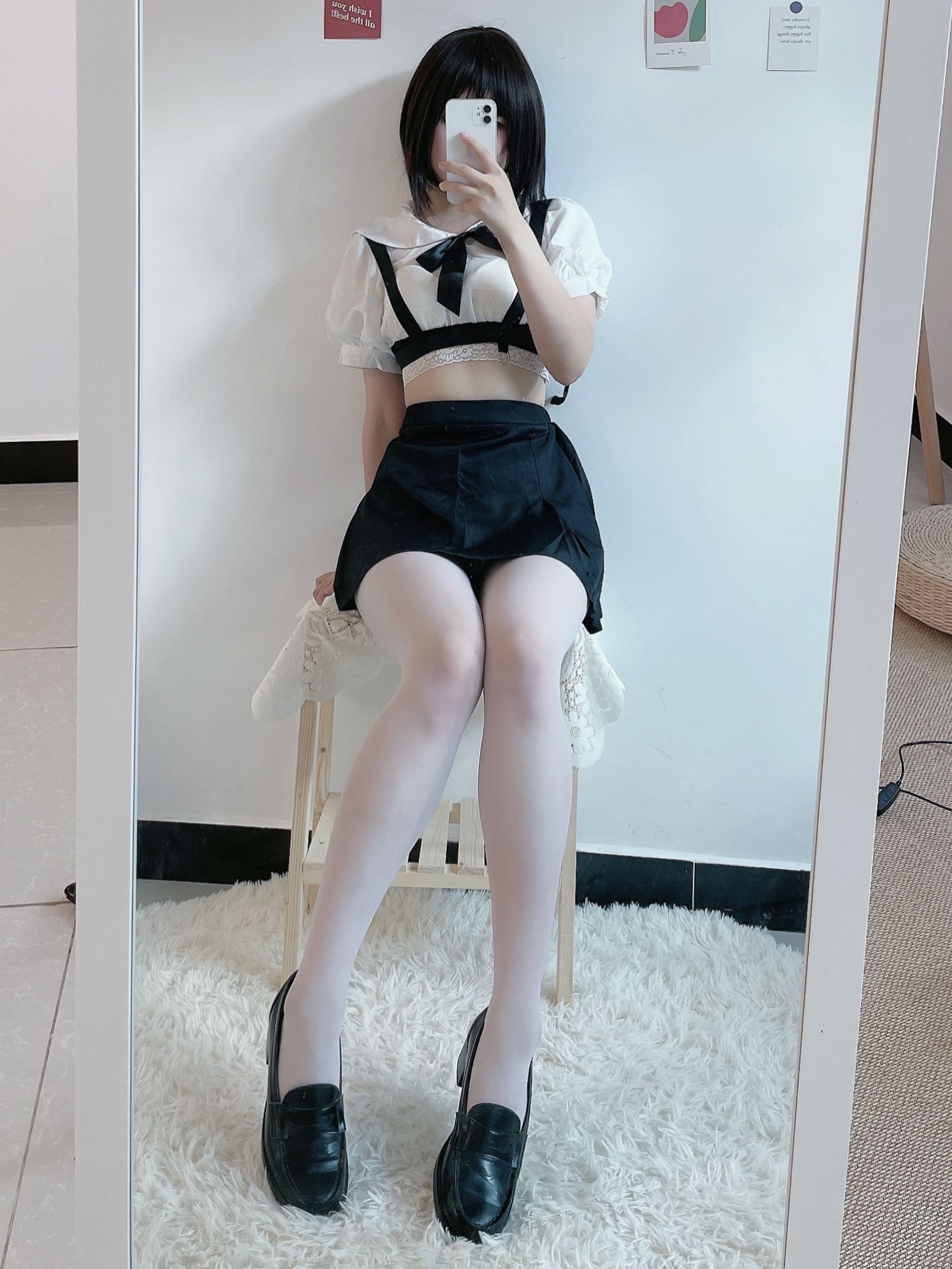 动漫博主田璐璐 - 白丝短裙-图8