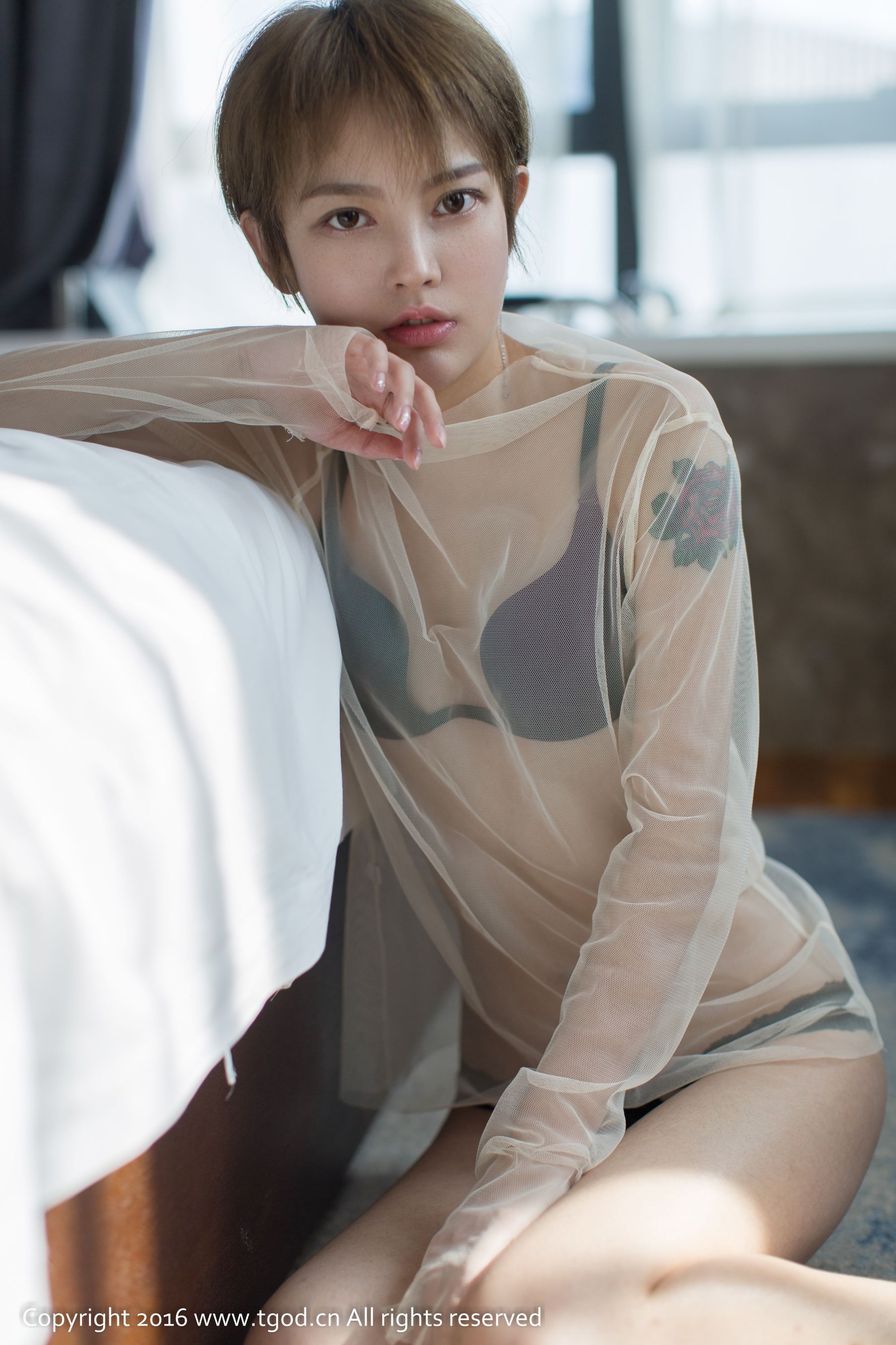 lynne黎茉《透视装短发妹子》-图23