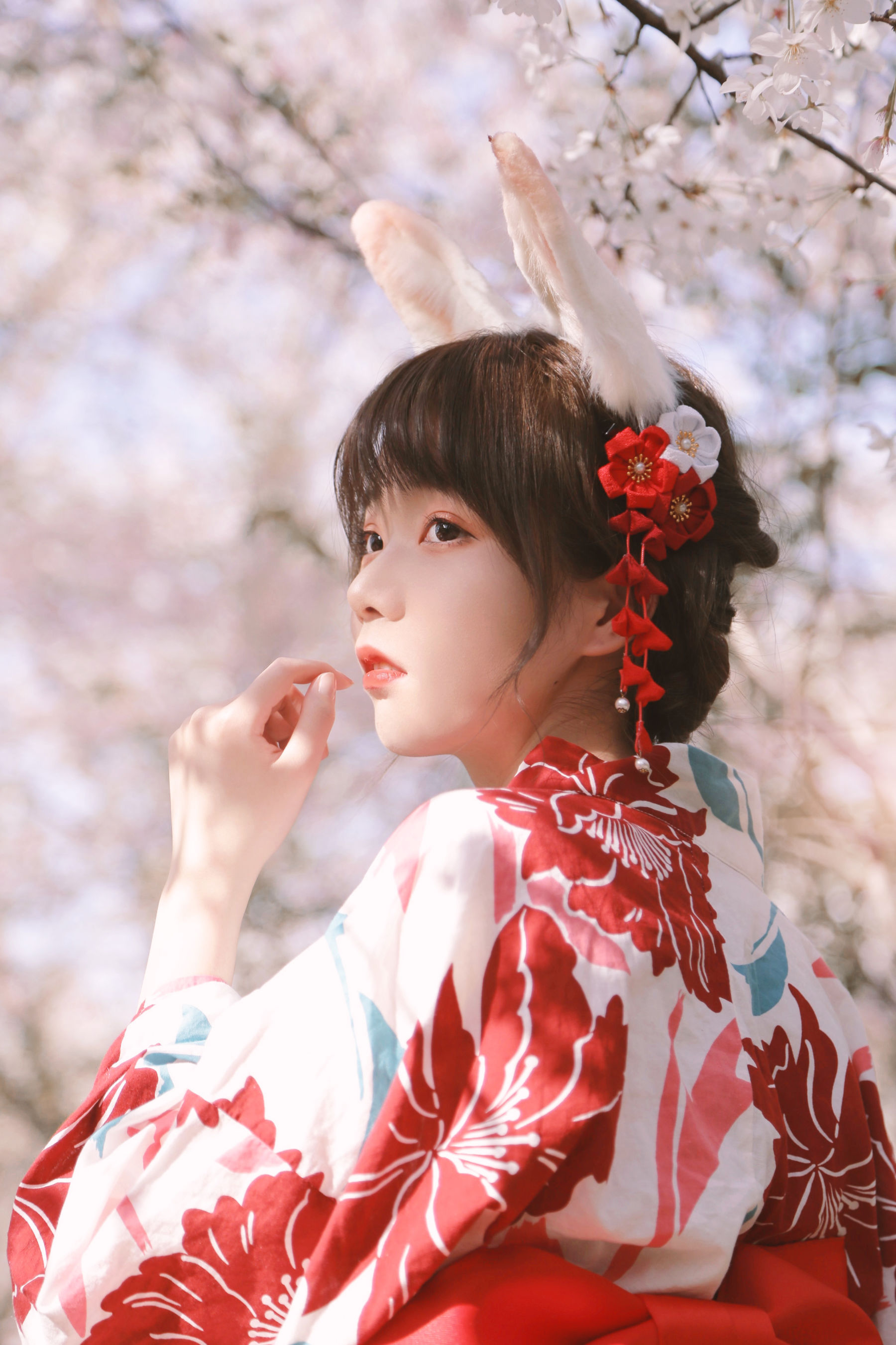 可爱妹子Fushii_海堂 - 樱花兔兔-图0