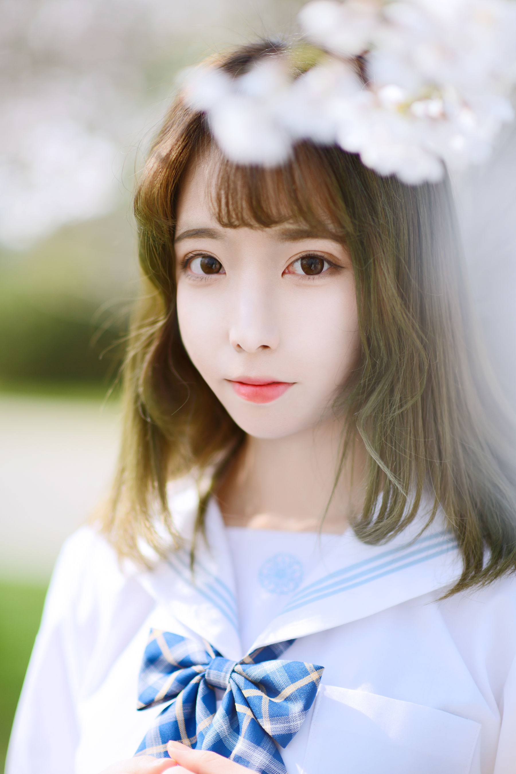 可爱妹子Fushii_海堂 - 樱花树下-图0