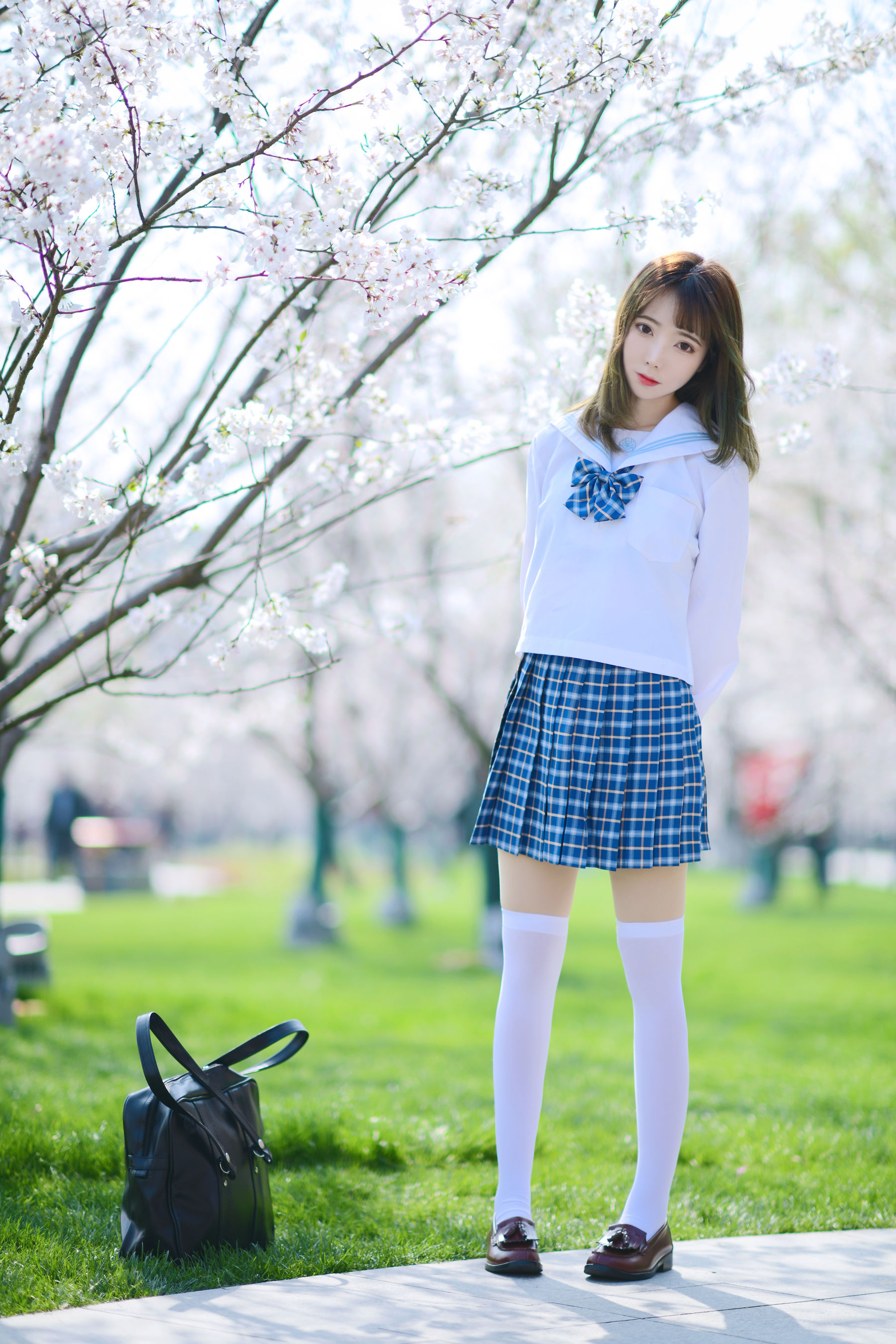 可爱妹子Fushii_海堂 - 樱花树下-图11