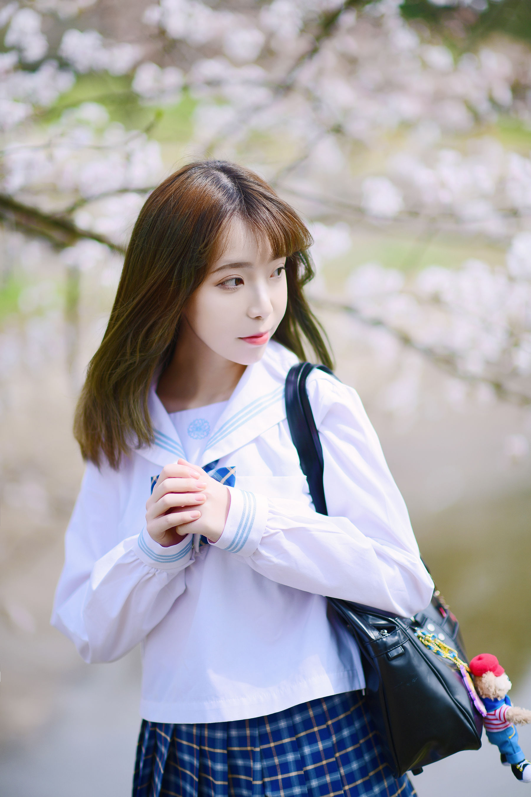 可爱妹子Fushii_海堂 - 樱花树下-图12