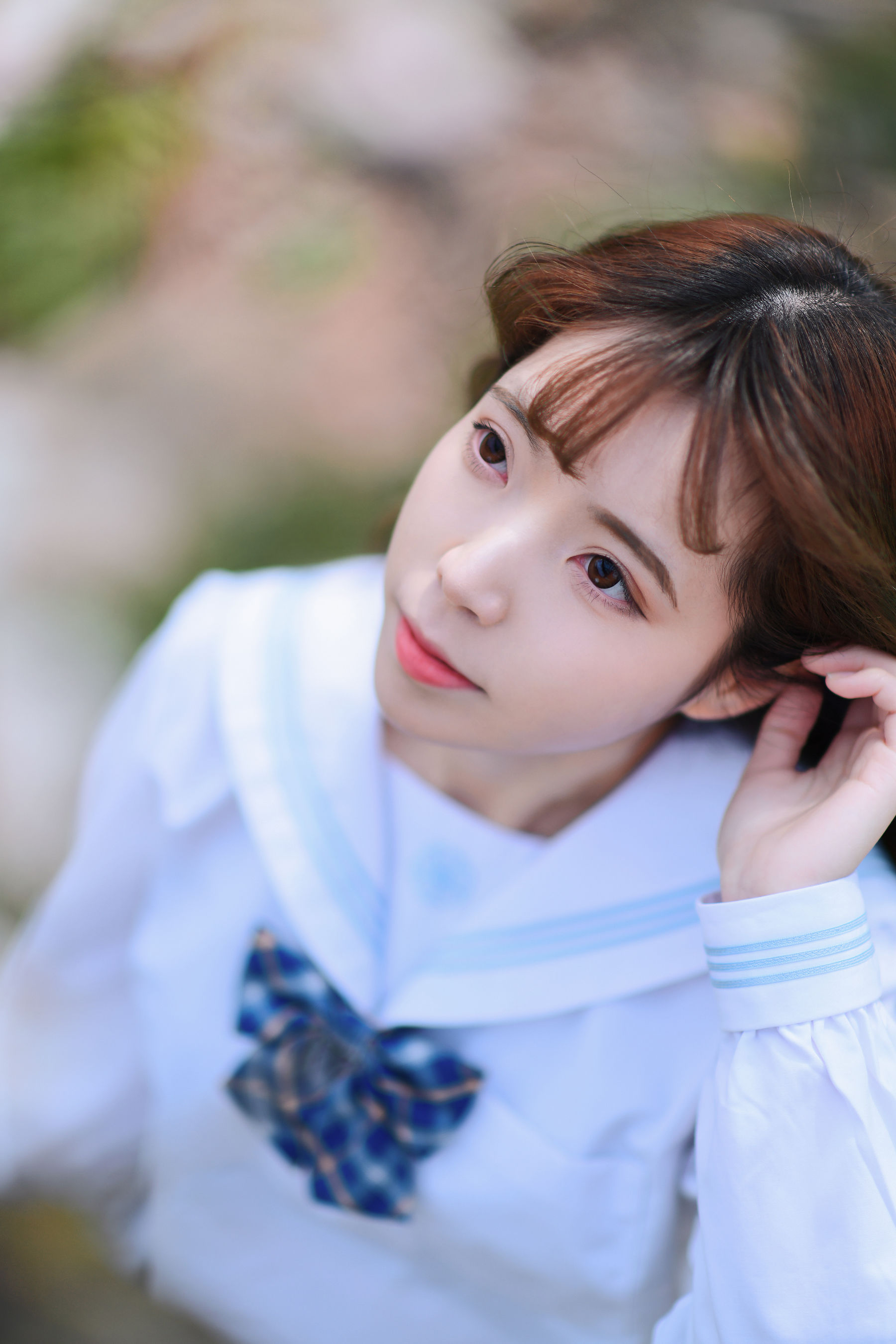 可爱妹子Fushii_海堂 - 樱花树下-图1