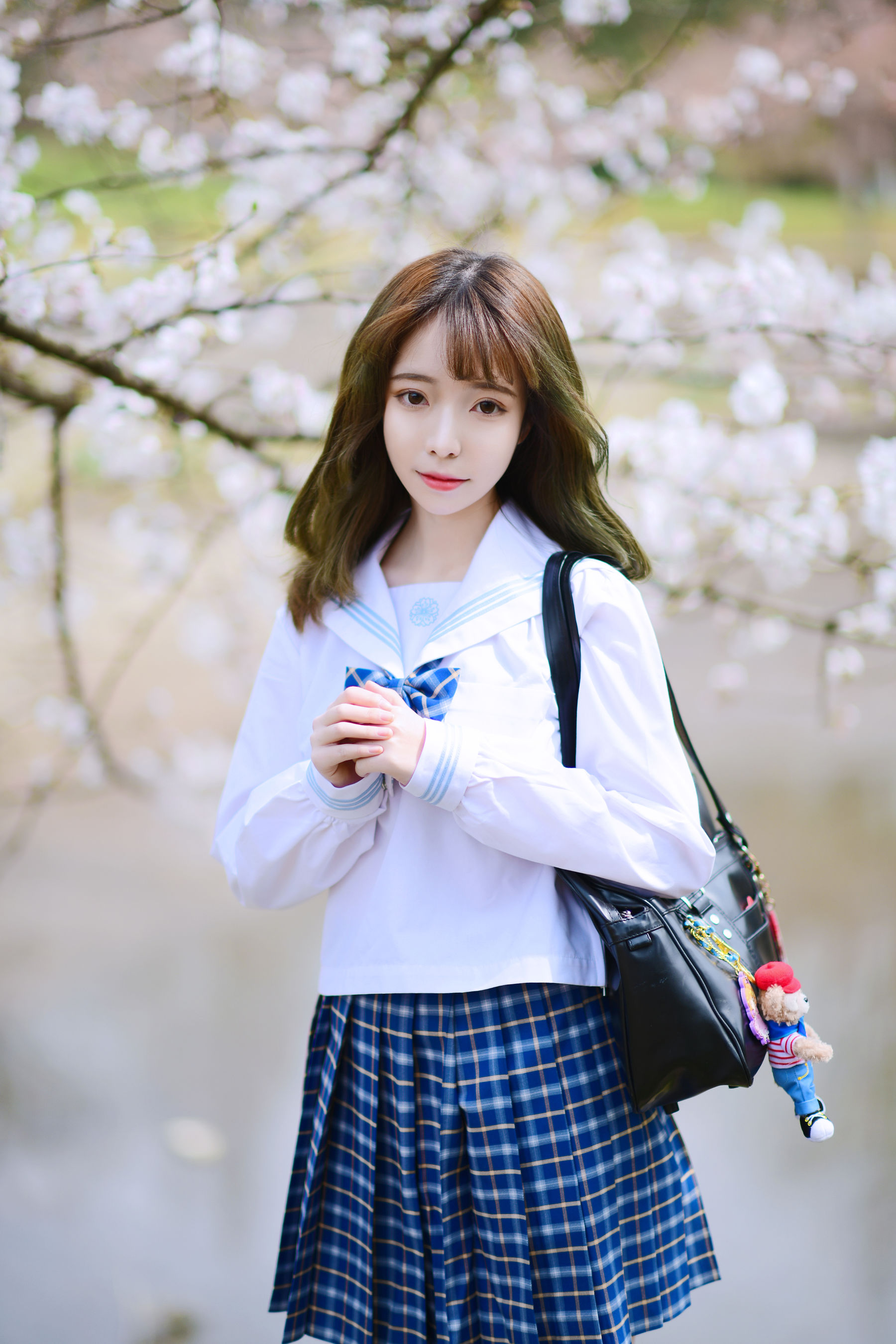 可爱妹子Fushii_海堂 - 樱花树下-图4