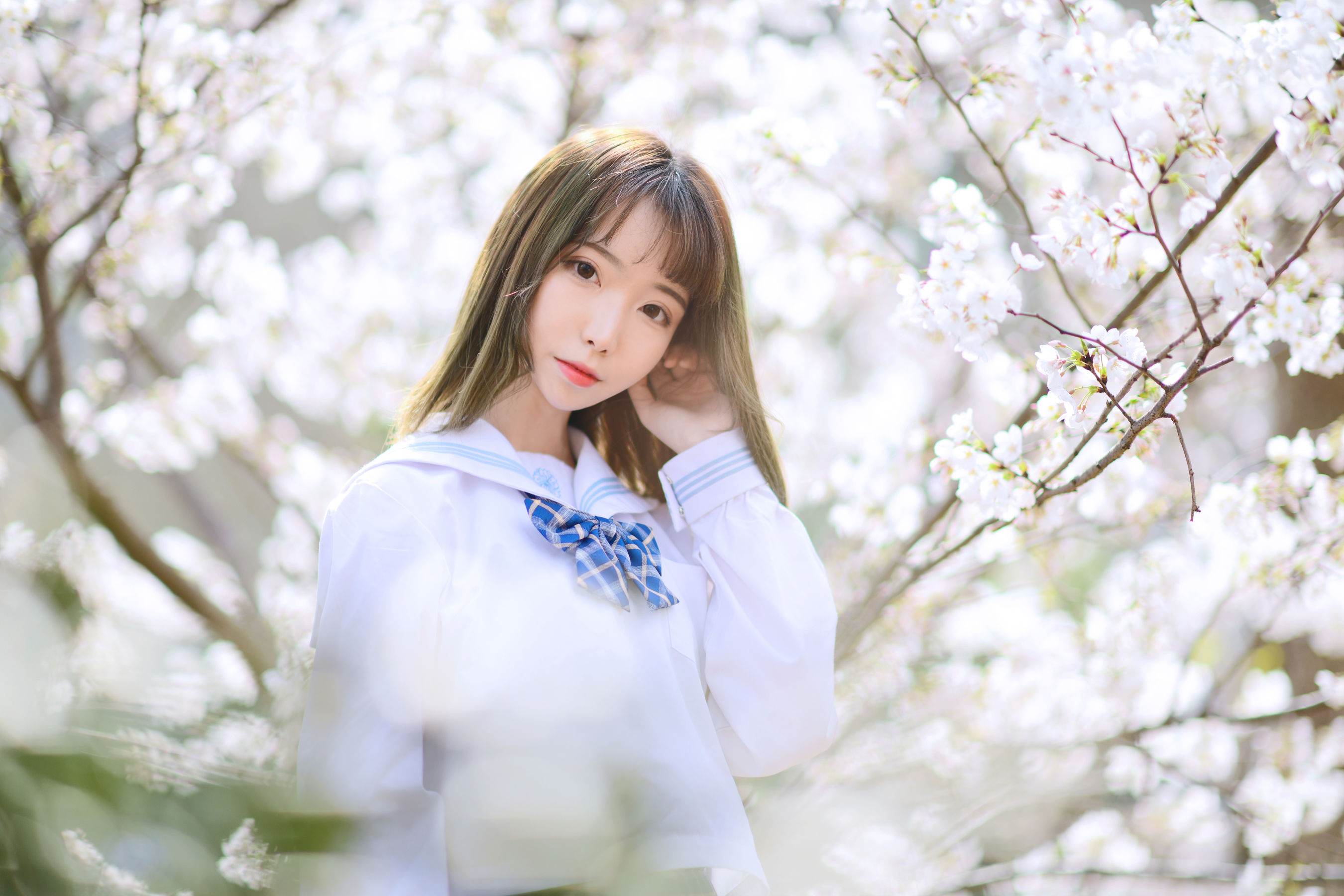 可爱妹子Fushii_海堂 - 樱花树下-图5