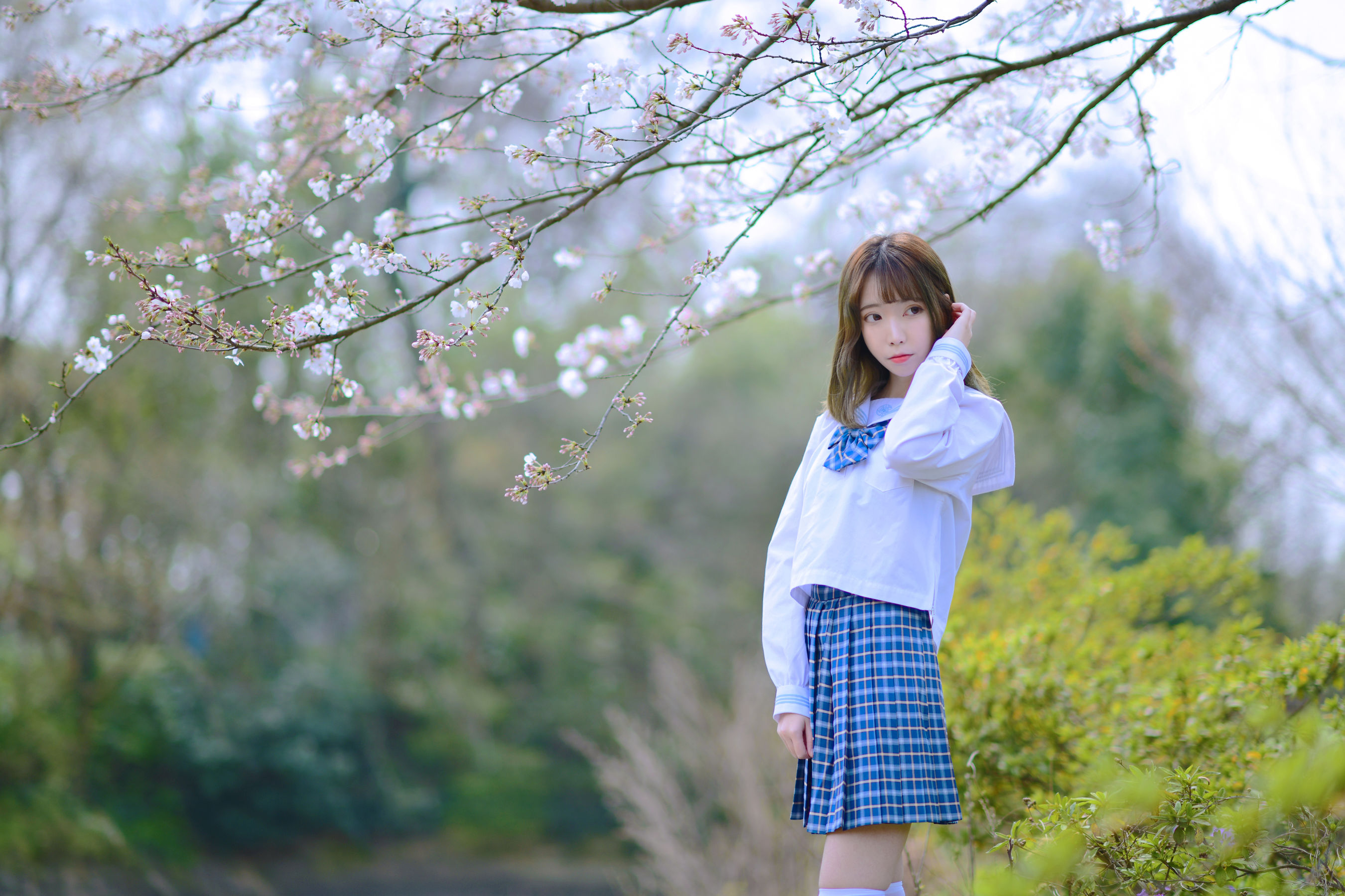 可爱妹子Fushii_海堂 - 樱花树下-图6