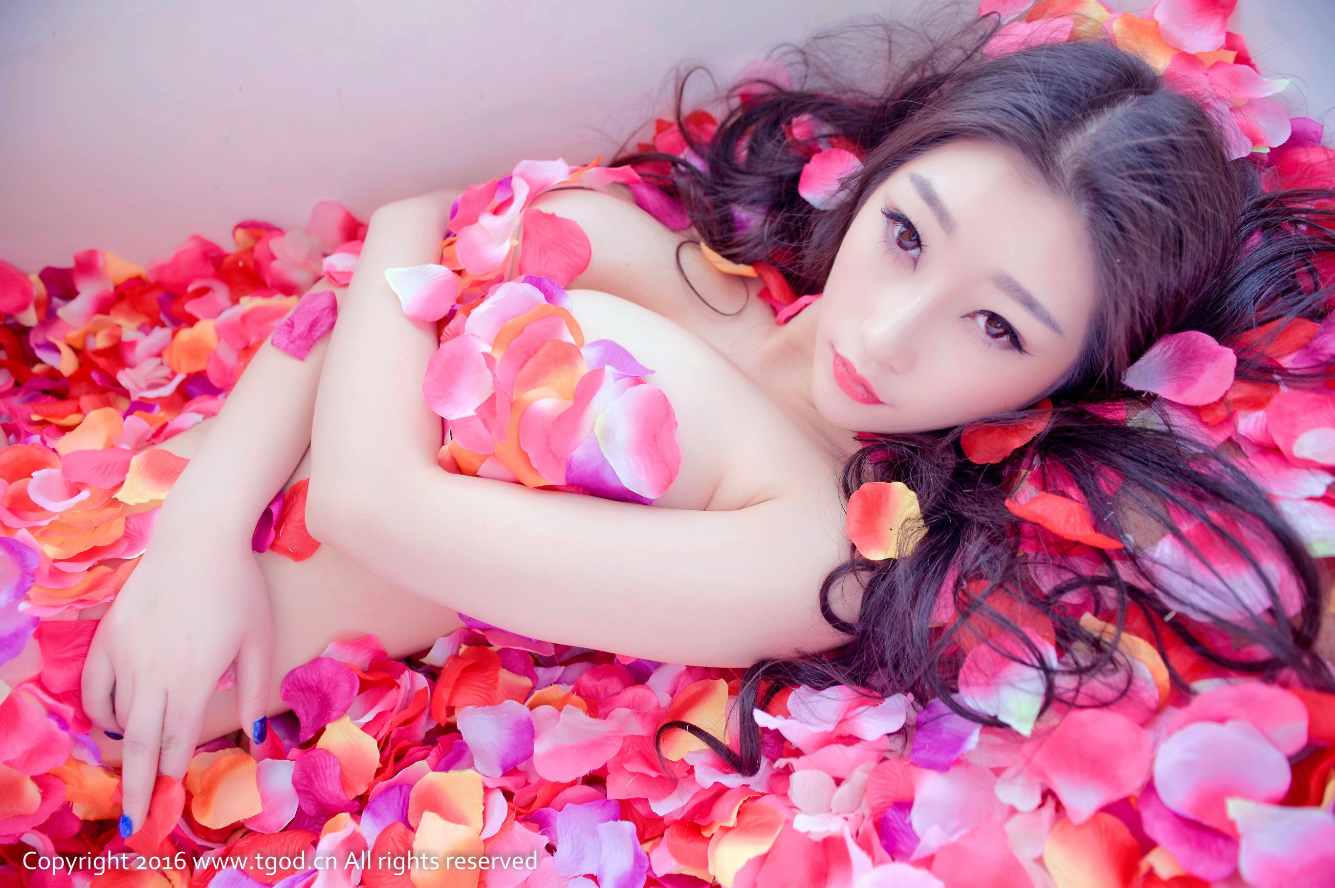 妲己/小柳岩D《花瓣裹身浴缸秀》-图6