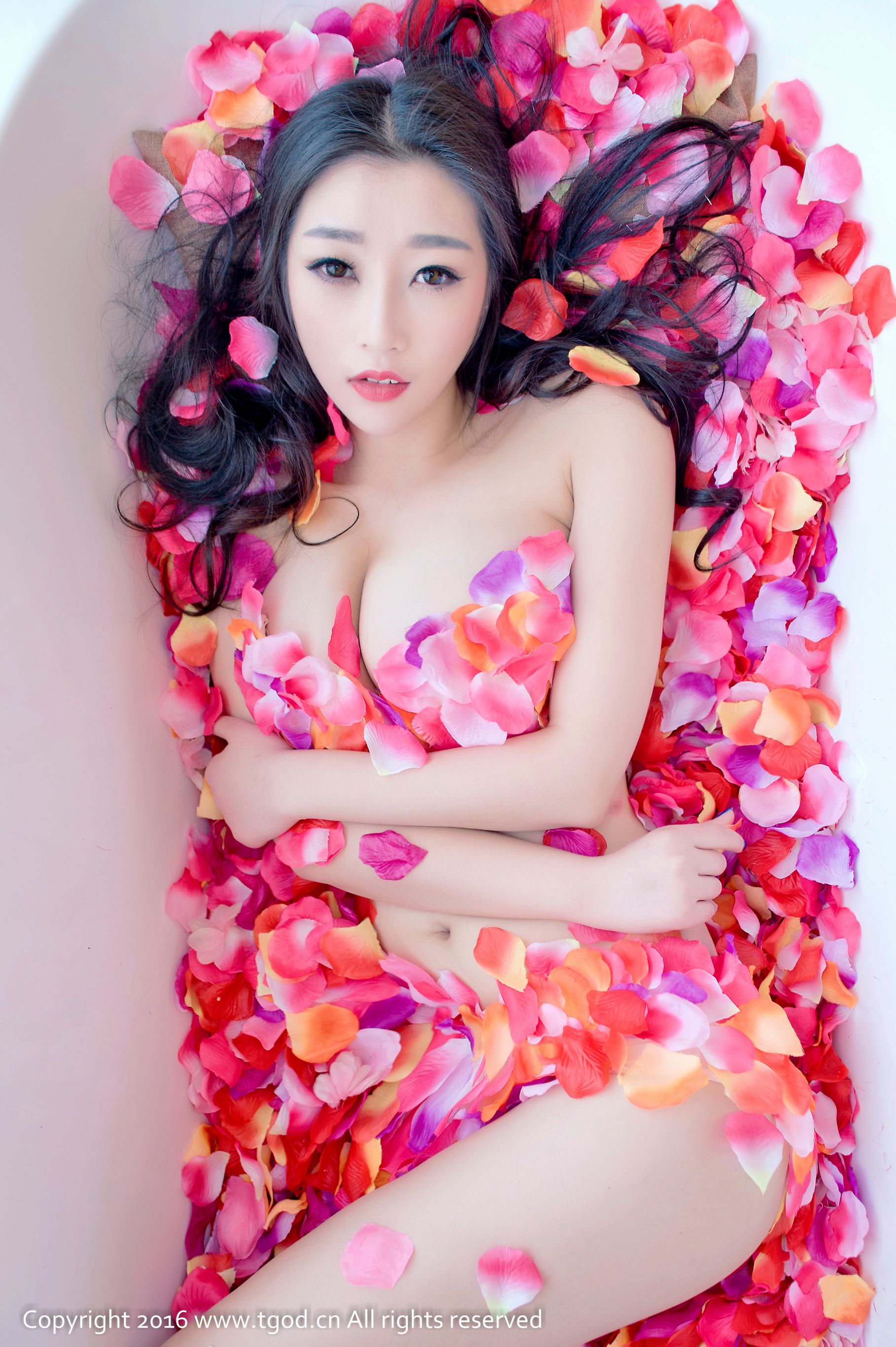 妲己/小柳岩D《花瓣裹身浴缸秀》-图7