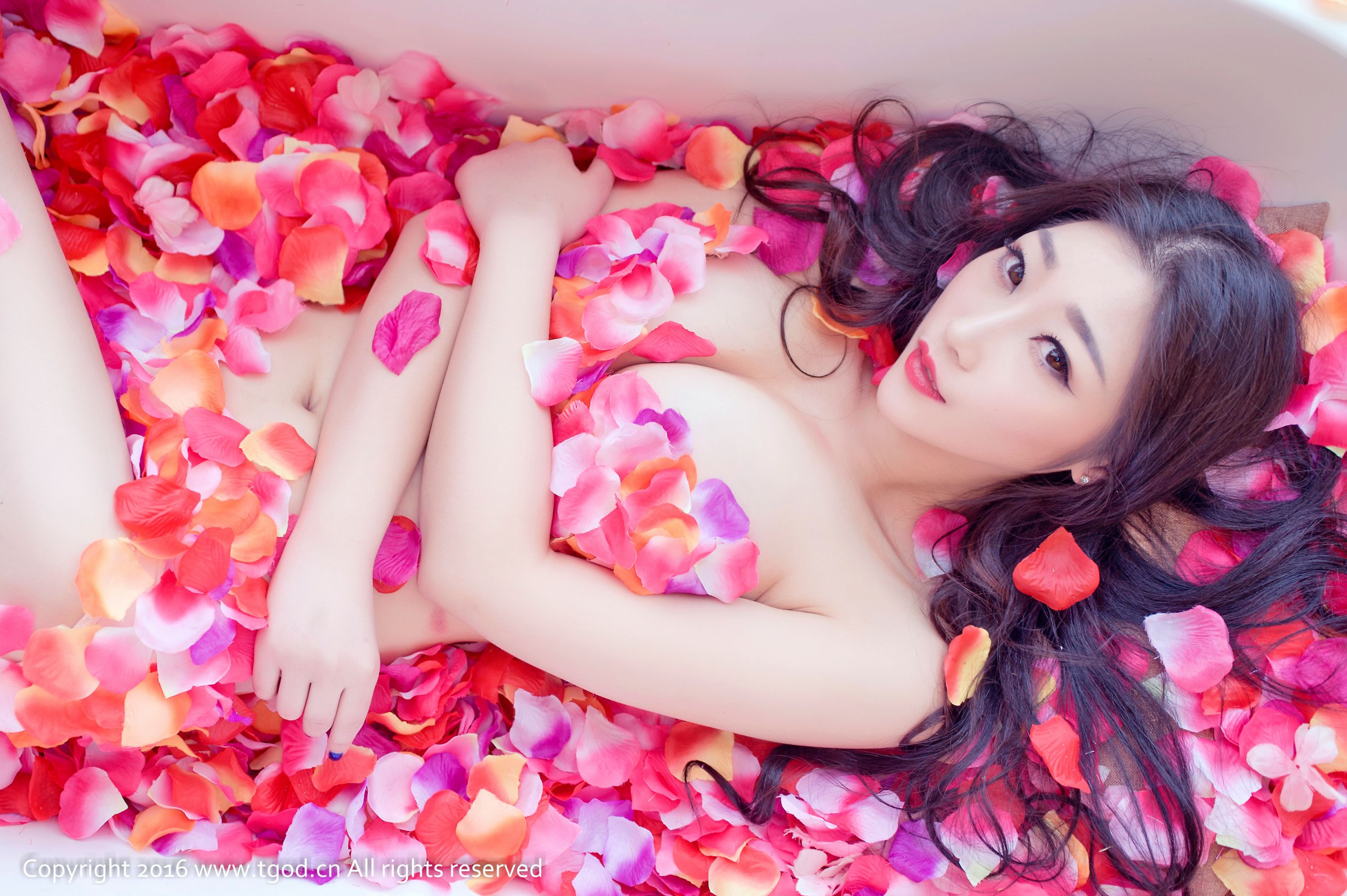 妲己/小柳岩D《花瓣裹身浴缸秀》-图8