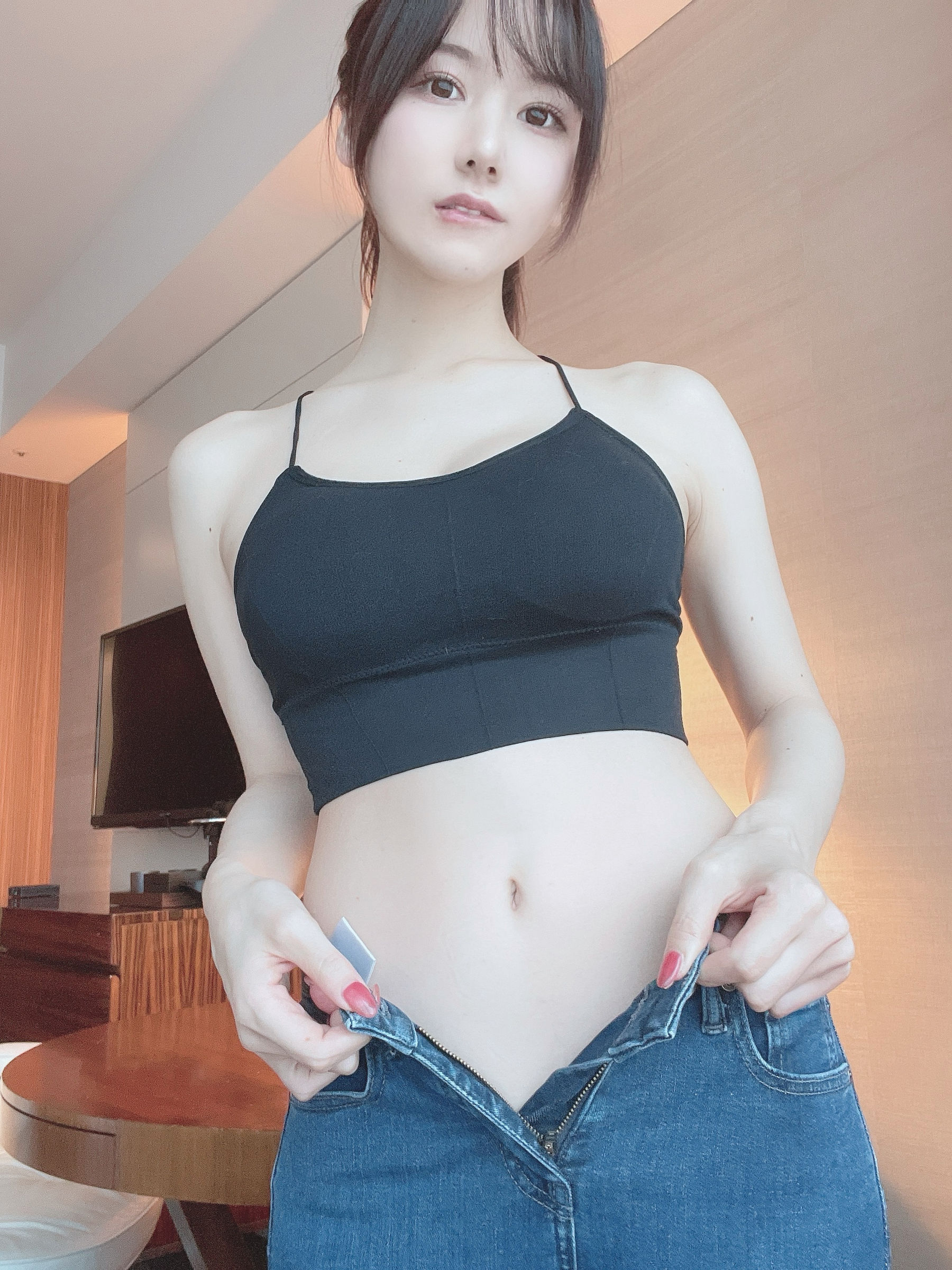 日本甜美COSERけんけん 20211105-デニムに乗るお尻-图11